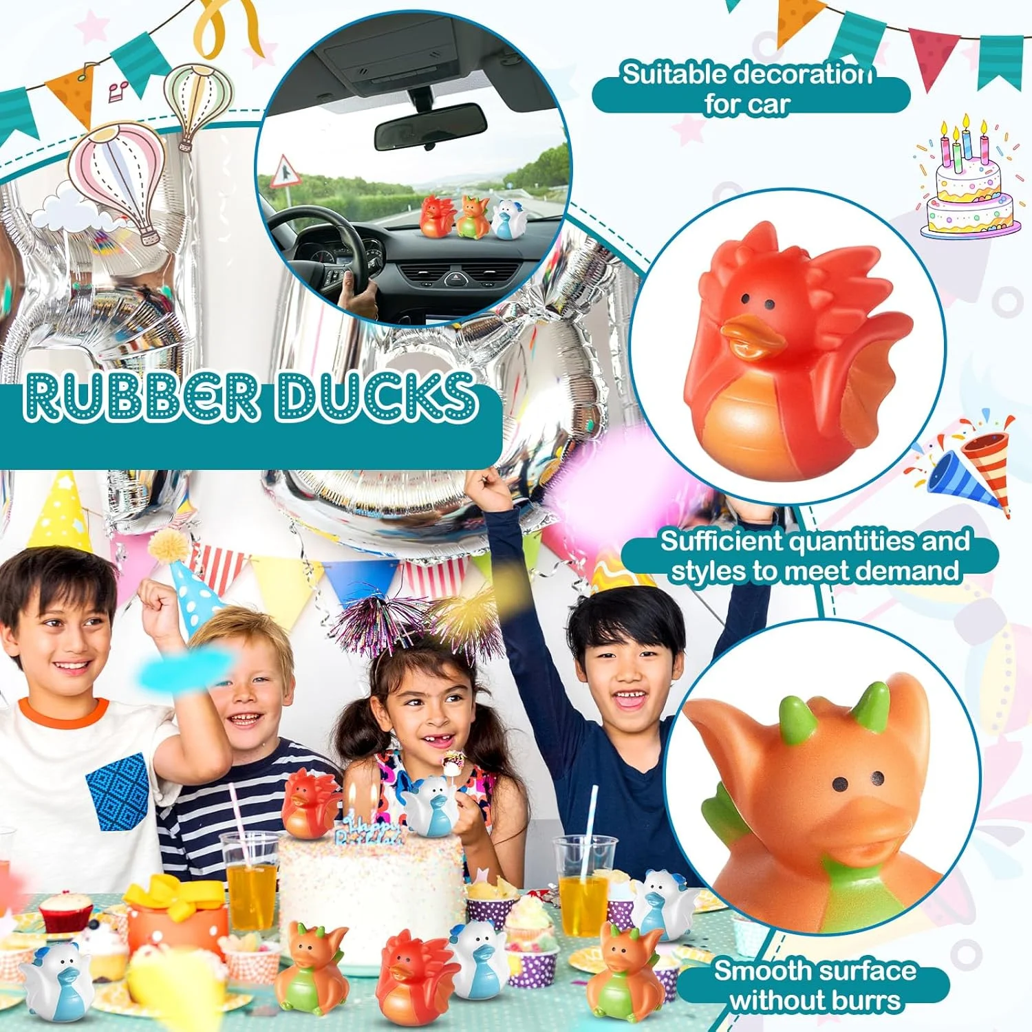 24 عدد اردک لاستیکی اژدها، 2 اینچی، اسباب بازی حمام اردک لاستیکی بامزه، اسباب بازی اردک کوچک، اردک های مینیاتوری شناور فله ای برای هدایای مهمانی تولد اژدها، تزئینات استخر ساحلی تابستانی، 3 مدل 24 عدد اردک لاستیکی اژدها، 2 اینچی، اسباب بازی حمام اردک لاستیکی بامزه، اسباب بازی اردک کوچک، اردک های مینیاتوری شناور فله ای برای هدایای مهمانی تولد اژدها، تزئینات استخر ساحلی تابستانی، 3 مدل