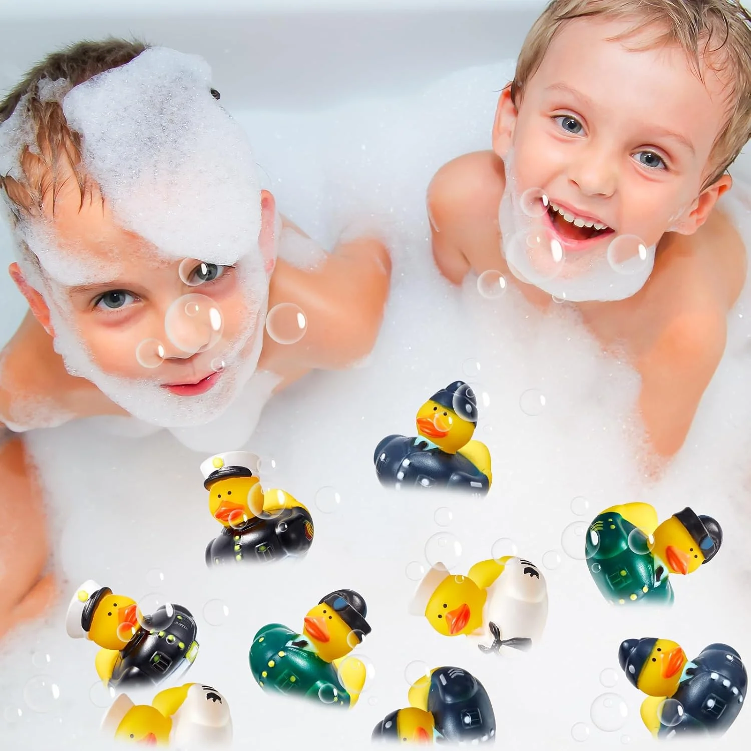 24 عدد اردک لاستیکی با طرح نیروهای مسلح، مناسب برای مهمانی، جشن تولد، هدیه کلاسی، ساحل، استخر و فعالیت های تابستانی 24 عدد اردک لاستیکی با طرح نیروهای مسلح، مناسب برای مهمانی، جشن تولد، هدیه کلاسی، ساحل، استخر و فعالیت های تابستانی