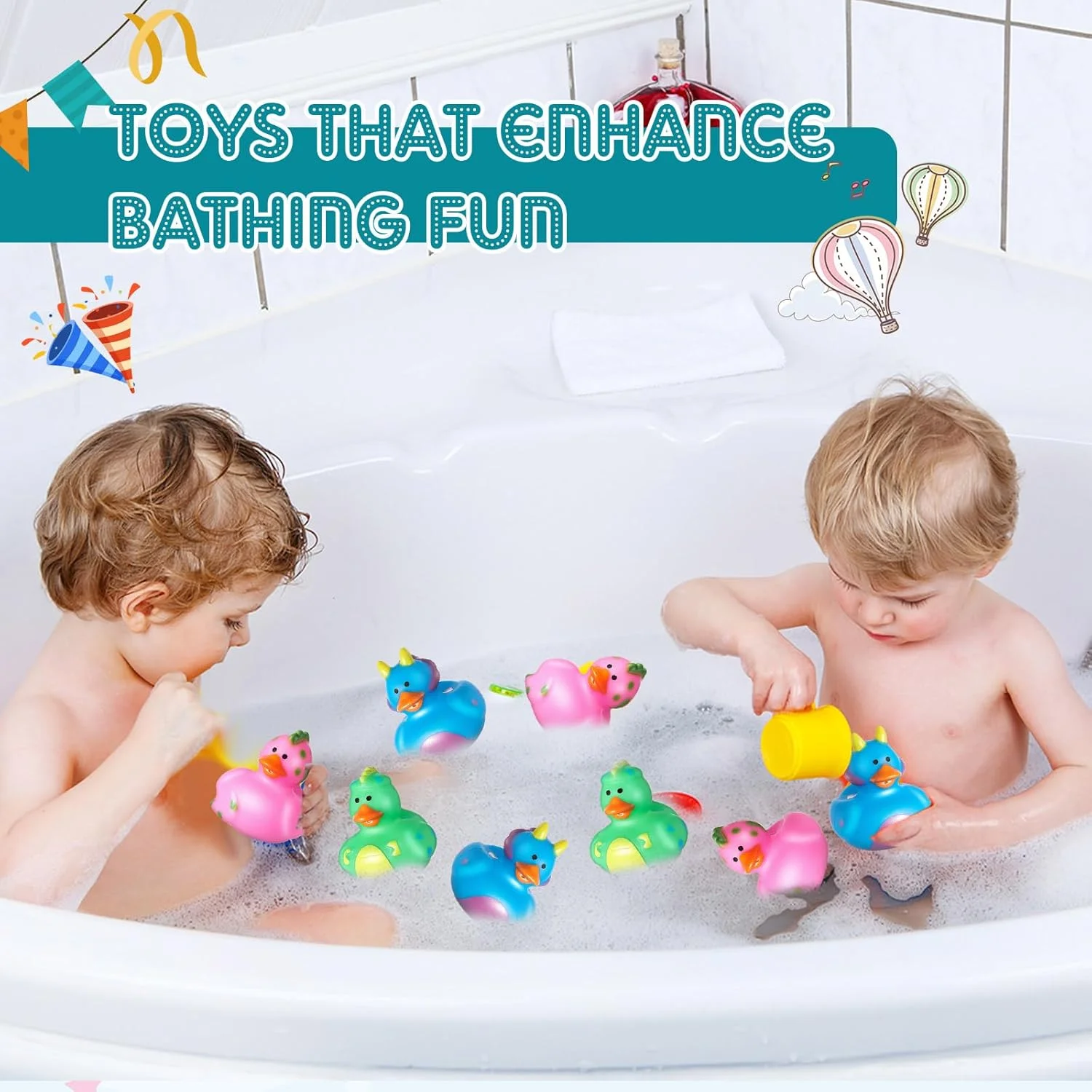 اردک های لاستیکی طرح دایناسور، 5 سانتی متر، هدیه تولد زیبا برای حمام، جایزه بازی های کوچک کارناوال برای مهمانی تولد با تم دایناسور، استخر، وان حمام، پرکننده کیف، دکوراسیون ساحل (24 عدد) اردک های لاستیکی طرح دایناسور، 5 سانتی متر، هدیه تولد زیبا برای حمام، جایزه بازی های کوچک کارناوال برای مهمانی تولد با تم دایناسور، استخر، وان حمام، پرکننده کیف، دکوراسیون ساحل (24 عدد)