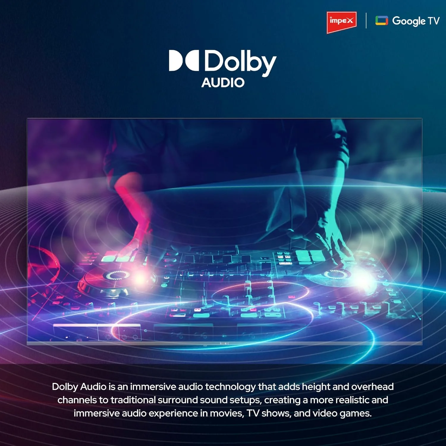 تلویزیون هوشمند 43 اینچ QLED FHD ایمپکس با سیستم عامل گوگل (مدل evoQ 43QLC2) | دارای دستیار گوگل و کرومکست داخلی | ریموت کنترل صوتی | 1 گیگابایت رم، 8 گیگابایت رام | 4 پورت HDMI، 2 پورت USB | پنل A+ | رزولوشن 1920x1080 | طراحی باریک تلویزیون هوشمند 43 اینچ QLED FHD ایمپکس با سیستم عامل گوگل (مدل evoQ 43QLC2) | دارای دستیار گوگل و کرومکست داخلی | ریموت کنترل صوتی | 1 گیگابایت رم، 8 گیگابایت رام | 4 پورت HDMI، 2 پورت USB | پنل A+ | رزولوشن 1920x1080 | طراحی باریک