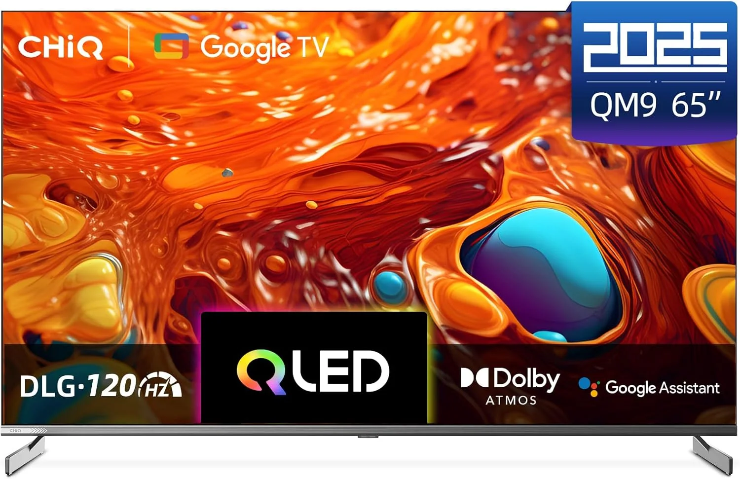 تلویزیون 65 اینچ 4K QLED مدل U65QM9S از برند CHiQ، تلویزیون هوشمند رسمی گوگل، HDR10، Dolby Vision، Dolby Atmos، MEMC، نرخ نوسازی 120 هرتز، بلوتوث 5.1، HDMI 2.1، VRR، ALLM، طراحی فلزی بدون حاشیه، Multiscreen تلویزیون 65 اینچ 4K QLED مدل U65QM9S از برند CHiQ، تلویزیون هوشمند رسمی گوگل، HDR10، Dolby Vision، Dolby Atmos، MEMC، نرخ نوسازی 120 هرتز، بلوتوث 5.1، HDMI 2.1، VRR، ALLM، طراحی فلزی بدون حاشیه، Multiscreen
