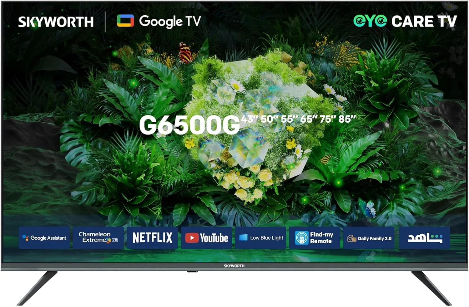 تلویزیون هوشمند ال ای دی 60 اینچی 4K UHD اسکای ورث – مدل 60G6500G | Google TV با کنترل صوتی | HDR10 | Dolby Audio | Chromecast داخلی | Netflix & YouTube آماده تلویزیون هوشمند ال ای دی 60 اینچی 4K UHD اسکای ورث – مدل 60G6500G | Google TV با کنترل صوتی | HDR10 | Dolby Audio | Chromecast داخلی | Netflix & YouTube آماده