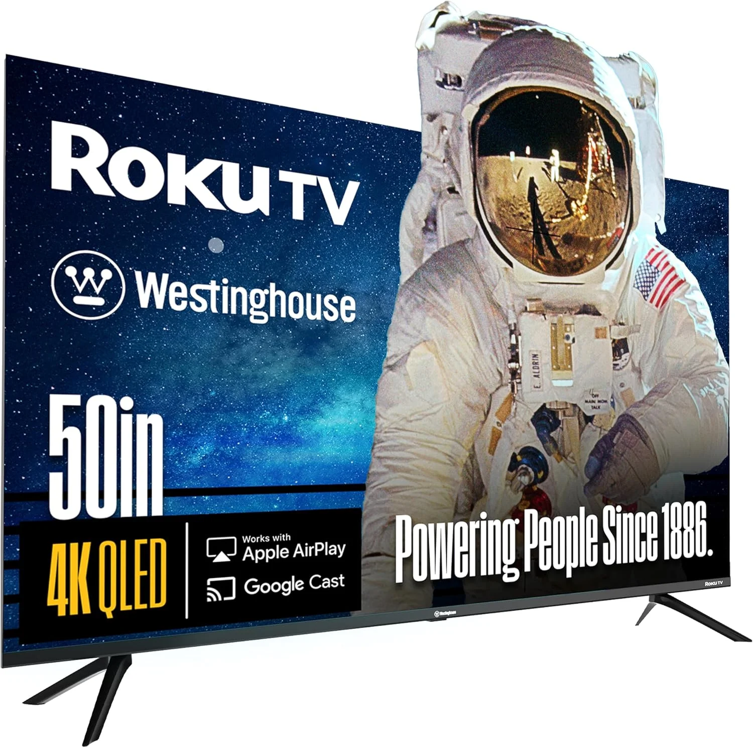 تلویزیون هوشمند Westinghouse Roku - تلویزیون 50 اینچ، 4K UHD QLED با HDR 10+، Dolby Vision، Wi-Fi و اتصال به برنامه تلفن همراه، صفحه تخت سازگار با Apple HomeKit، Alexa و Google Assistant تلویزیون هوشمند Westinghouse Roku - تلویزیون 50 اینچ، 4K UHD QLED با HDR 10+، Dolby Vision، Wi-Fi و اتصال به برنامه تلفن همراه، صفحه تخت سازگار با Apple HomeKit، Alexa و Google Assistant