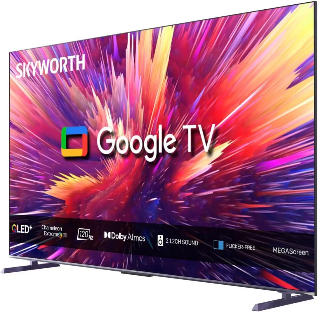 تلویزیون 100 اینچ 4K QLED گوگل Skyworth 100SUF958P، دالبی ویژن، دالبی اتموس، MEMC 120 هرتز، صدای 60 وات، HDMI 2.1، حافظه 32 گیگابایت، رم 3 گیگابایت، دستیار گوگل، کروم کست، حالت بازی - 1 سال تلویزیون 100 اینچ 4K QLED گوگل Skyworth 100SUF958P، دالبی ویژن، دالبی اتموس، MEMC 120 هرتز، صدای 60 وات، HDMI 2.1، حافظه 32 گیگابایت، رم 3 گیگابایت، دستیار گوگل، کروم کست، حالت بازی - 1 سال