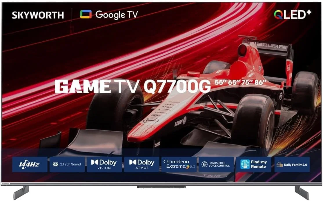 تلویزیون هوشمند 86 اینچی 4K UHD QLED اسکای ورث - نرخ نوسازی 144 هرتز، Google TV با حافظه 32 گیگابایتی، Dolby Vision & Atmos، 3x HDMI 2.1 (VRR/ALLM)، MEMC، ریموت کنترل صوتی هوش مصنوعی - تلویزیون ممتاز سینمای خانگی و گیمینگ (86Q7700G) تلویزیون هوشمند 86 اینچی 4K UHD QLED اسکای ورث - نرخ نوسازی 144 هرتز، Google TV با حافظه 32 گیگابایتی، Dolby Vision & Atmos، 3x HDMI 2.1 (VRR/ALLM)، MEMC، ریموت کنترل صوتی هوش مصنوعی - تلویزیون ممتاز سینمای خانگی و گیمینگ (86Q7700G)