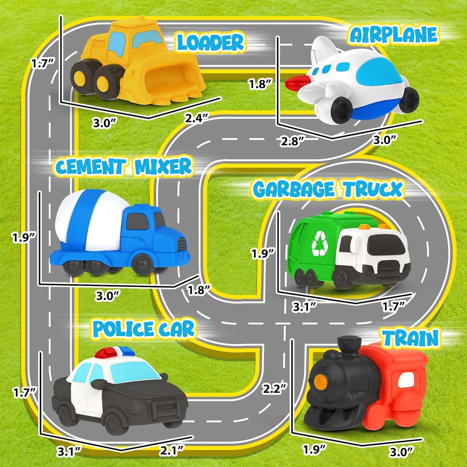 مجموعه 6 عددی اسباب بازی حمام شناور وسایل نقلیه، اسباب بازی وان حمام نوزاد برای 12 ماه - اسباب بازی های وان بدون سوراخ برای کودکان نوپا 1-3 مجموعه 6 عددی اسباب بازی حمام شناور وسایل نقلیه، اسباب بازی وان حمام نوزاد برای 12 ماه - اسباب بازی های وان بدون سوراخ برای کودکان نوپا 1-3