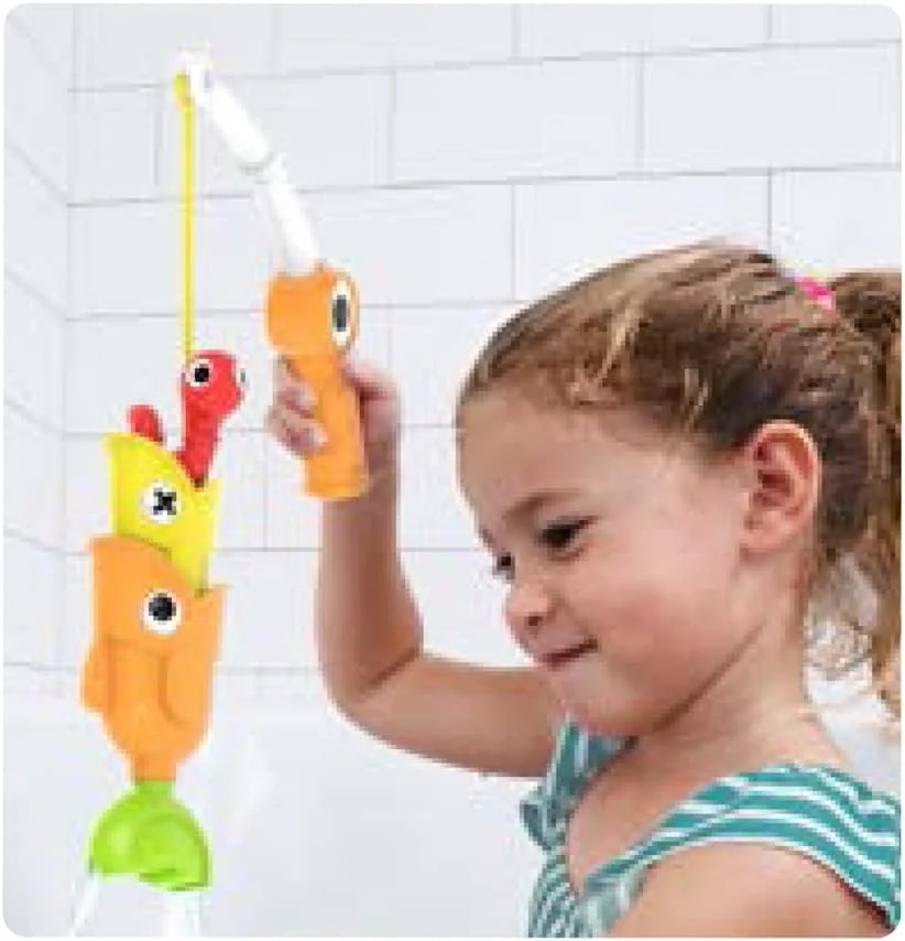 اسباب بازی ماهیگیری حمام یوکیدو - مجموعه اسباب بازی میله ماهیگیری حمام کودک 4 تکه - گرفتن 3 ماهی مغناطیسی با 3 عملکرد مختلف - برای استخر یا وان حمام (سن 2+) (بسته بلیستر) اسباب بازی ماهیگیری حمام یوکیدو - مجموعه اسباب بازی میله ماهیگیری حمام کودک 4 تکه - گرفتن 3 ماهی مغناطیسی با 3 عملکرد مختلف - برای استخر یا وان حمام (سن 2+) (بسته بلیستر)