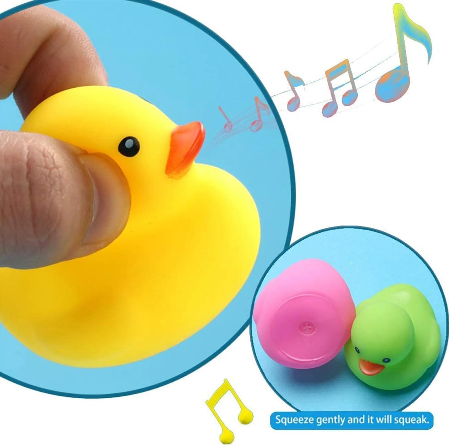 مجموعه 30 عددی اردک های لاستیکی مینیاتوری، اردک های حمام رنگارنگ کوچک برای کودکان، اسباب بازی های اردک حمام شناور و صدا دار برای جشن های نوزادی، مشوق های کلاسی، ساحل، استخر، تولدها و مهمانی ها