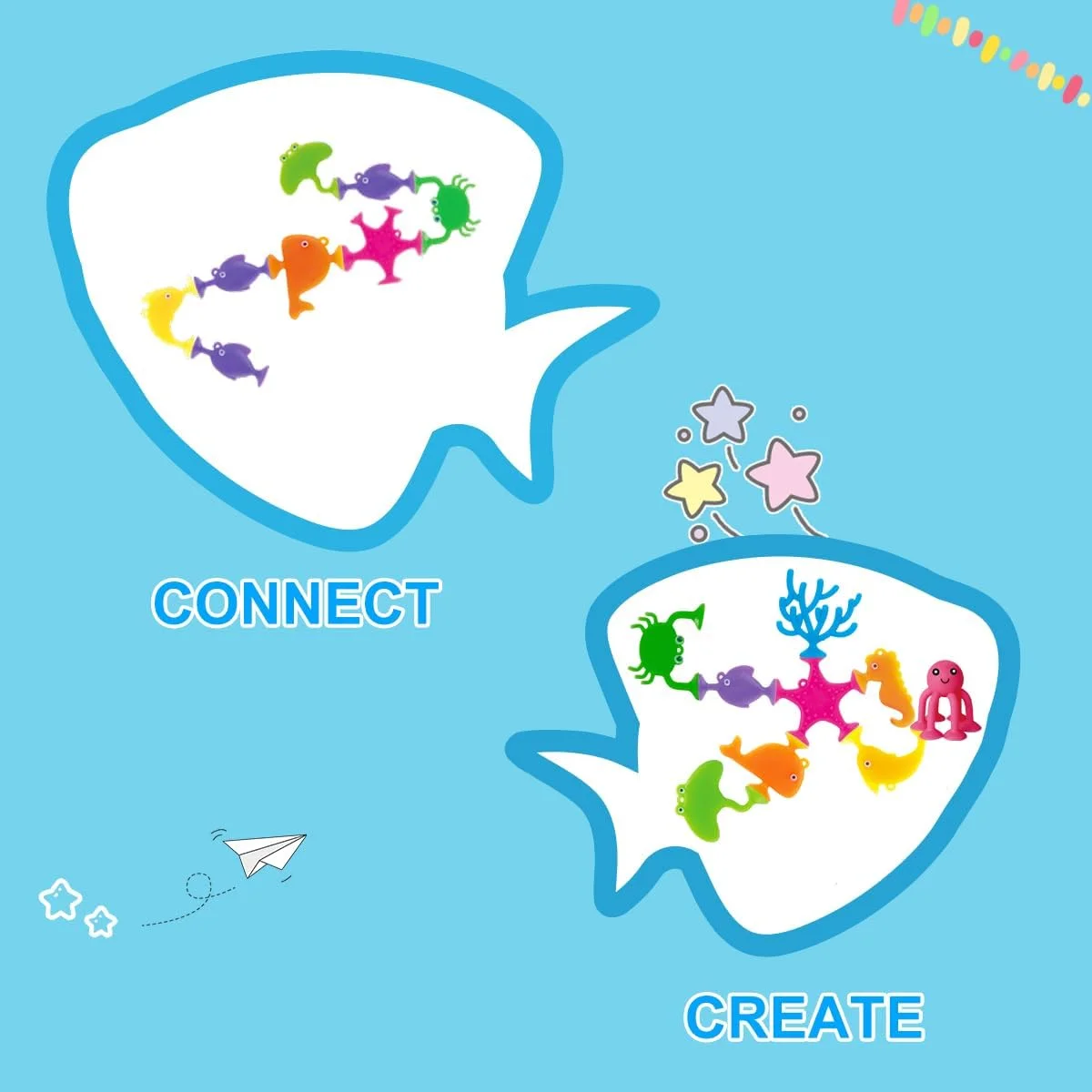 اسباب بازی های حمام چسبانکی برای کودکان، 9 عدد اسباب بازی فنجان مکشی حیوانات اقیانوسی سیلیکونی، اسباب بازی وان حمام بدون سوراخ و ضد کپک، اسباب بازی ساختمانی حسی پنجره ای هدیه برای کودکان نوپا بالای 1 سال اسباب بازی های حمام چسبانکی برای کودکان، 9 عدد اسباب بازی فنجان مکشی حیوانات اقیانوسی سیلیکونی، اسباب بازی وان حمام بدون سوراخ و ضد کپک، اسباب بازی ساختمانی حسی پنجره ای هدیه برای کودکان نوپا بالای 1 سال