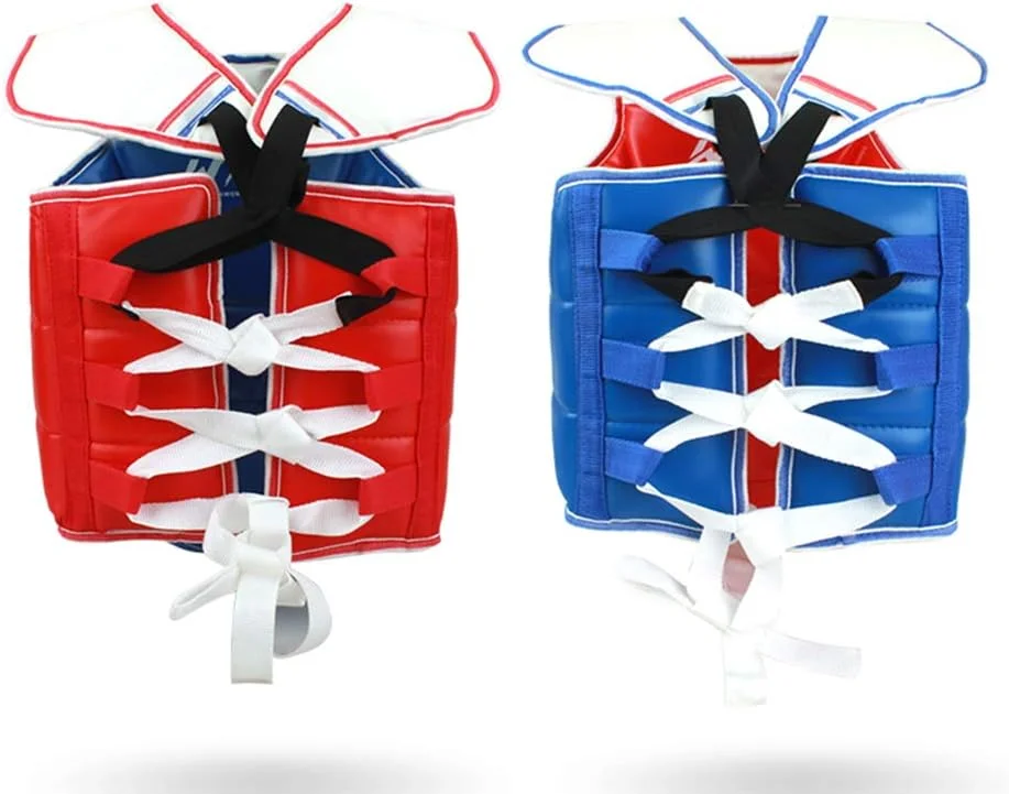 ست کامل محافظ بدن برای تمرینات رزمی، تکواندو، فیتنس، بوکس، کاراته، تنفس پذیر و راحت، تجهیزات محافظ ساندا، XL