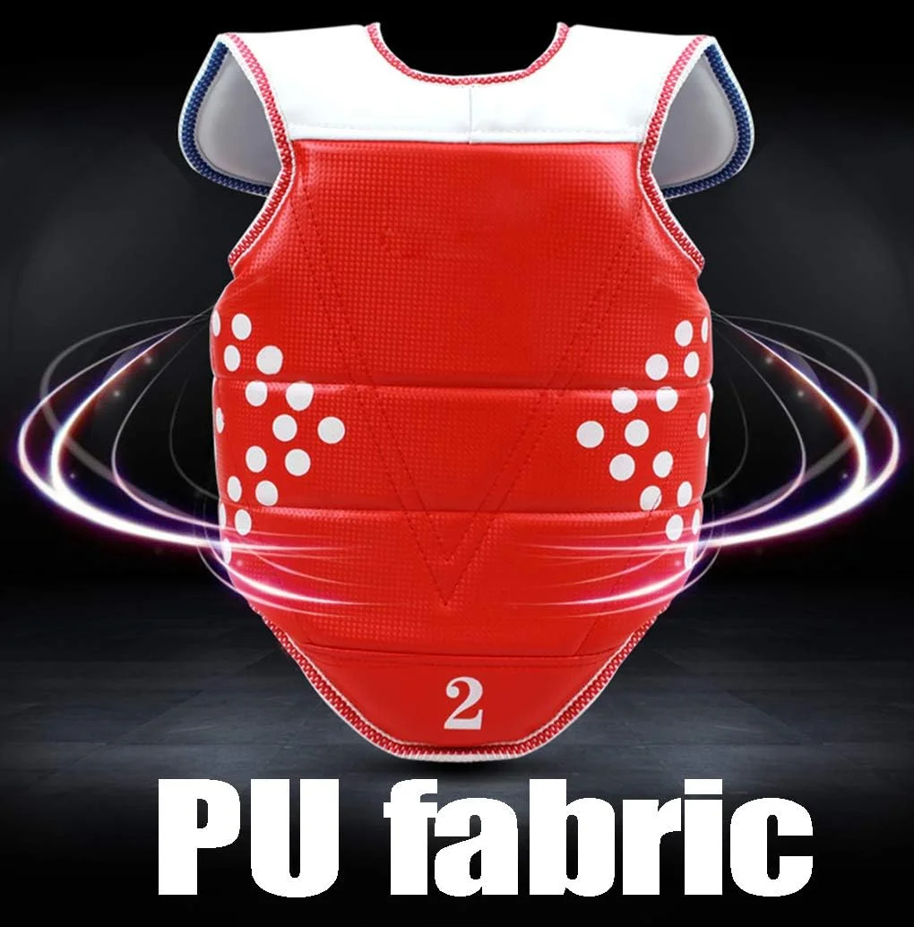 ست کامل محافظ بدن برای تمرینات رزمی، تکواندو، فیتنس، بوکس، کاراته، تنفس پذیر و راحت، تجهیزات محافظ ساندا، XL