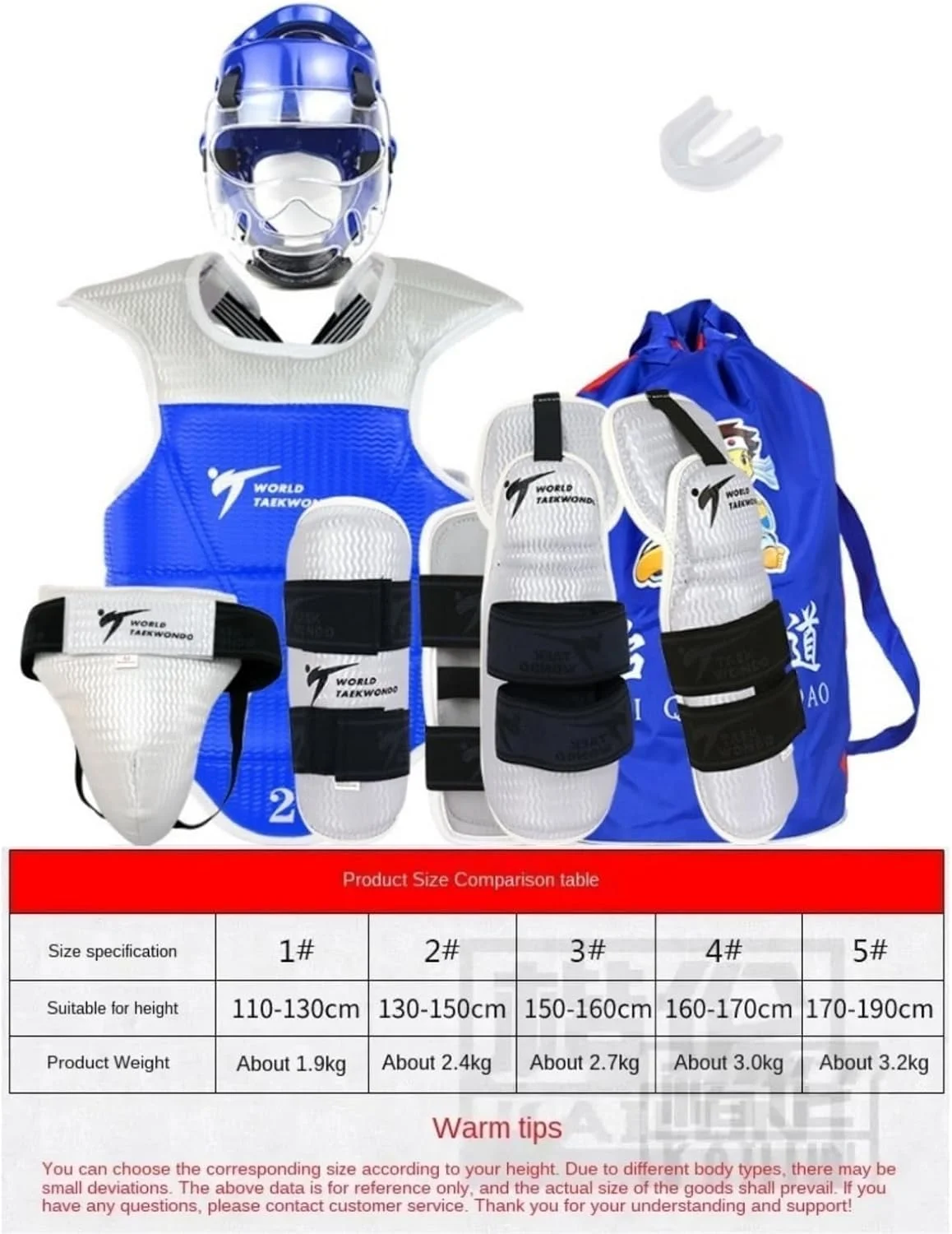 ست محافظ تکواندو 9 تکه شامل محافظ سر، سینه، بازو و محافظ فاق برای کودکان، نوجوانان و بزرگسالان مناسب تمرین تکواندو، کاراته و MMA ست محافظ تکواندو 9 تکه شامل محافظ سر، سینه، بازو و محافظ فاق برای کودکان، نوجوانان و بزرگسالان مناسب تمرین تکواندو، کاراته و MMA