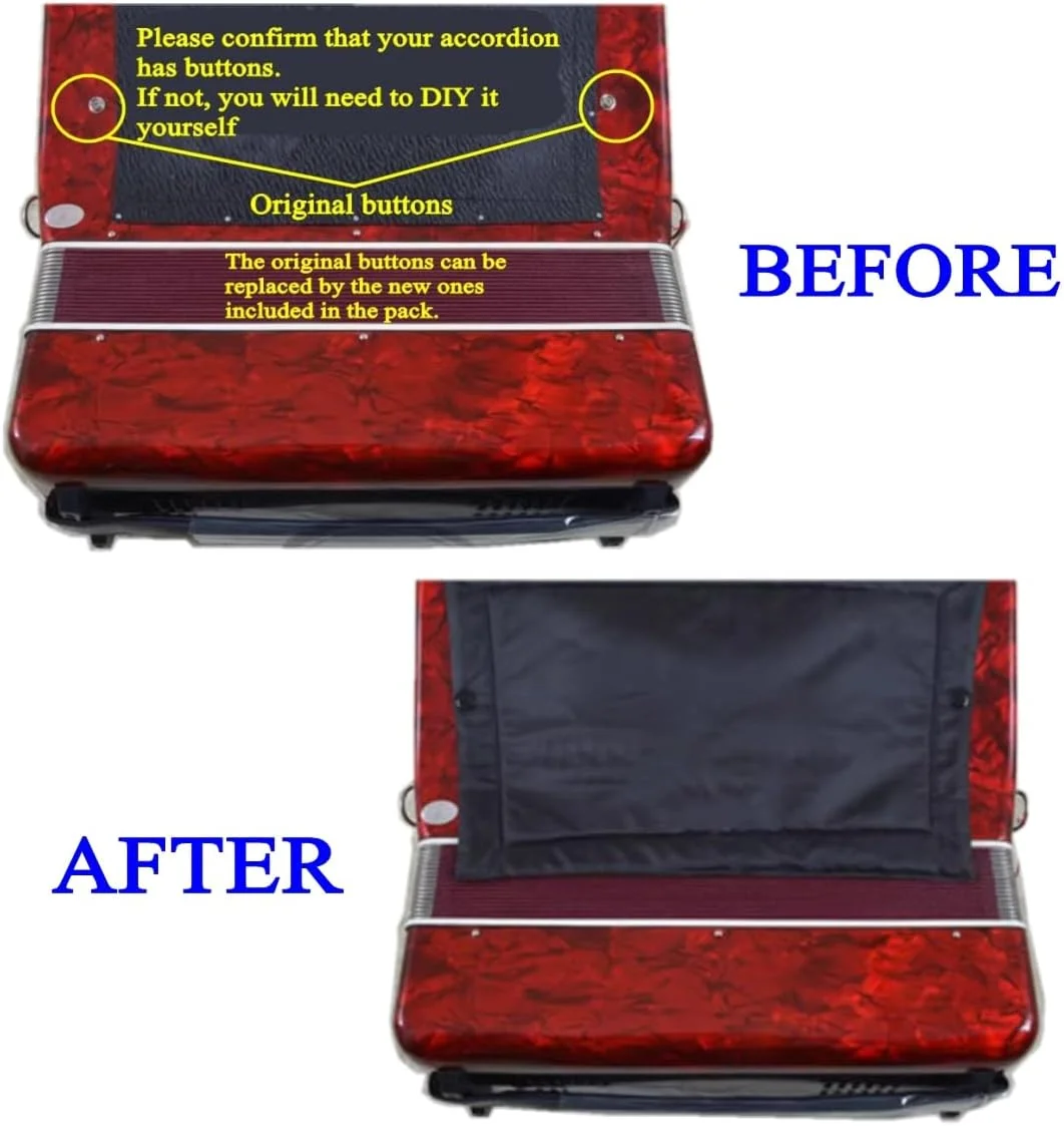 پد پشتی آکاردئون مشکی بادوام و قوی ZUODOOKU با پد سینه راحت پد پشتی آکاردئون مشکی بادوام و قوی ZUODOOKU با پد سینه راحت