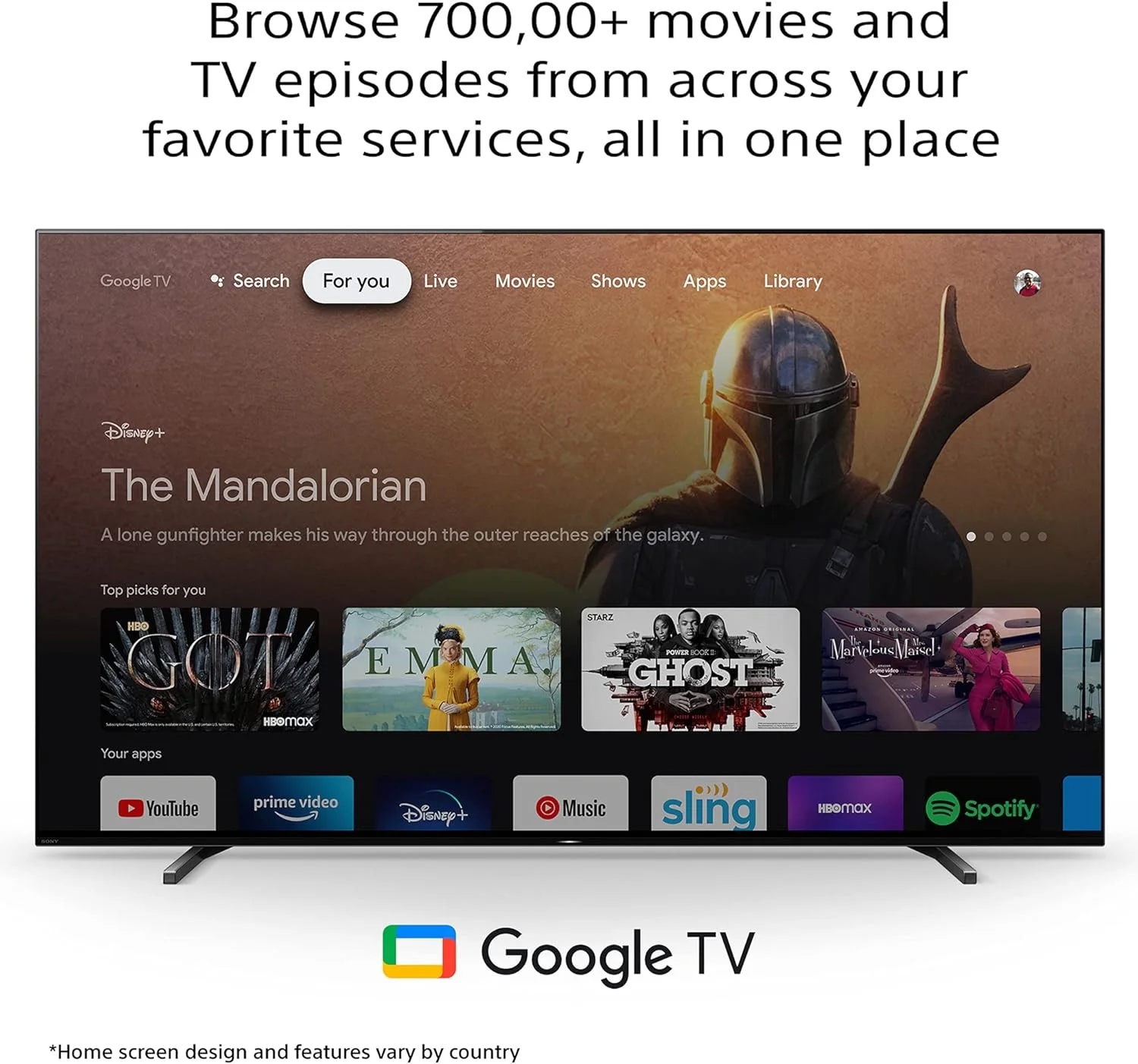 تلویزیون 77 اینچ سونی BRAVIA OLED Ultra HD HDR Bravia Core™ XR OLED Contrast HDMI 2.1 Google TV - XR-77A80J (نسخه بین المللی) (بازسازی شده)