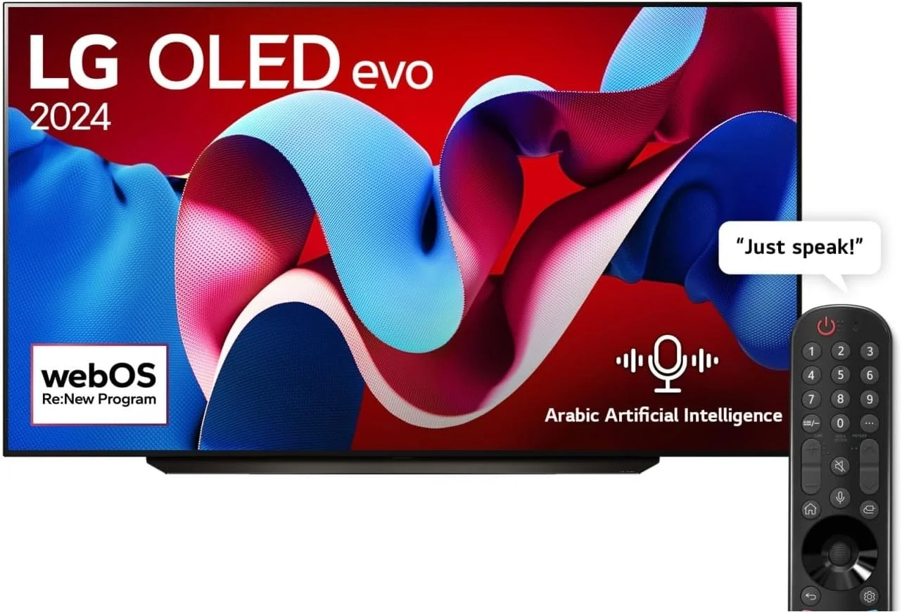 مجموعه تلویزیون 83 اینچ LG OLED evo C4 + ساندبار LG S95QR، توان 810 وات و 9.1.5 کانال با 5 بلندگوی عمودی Atmos، تلویزیون هوشمند 4K OLED evo C4 با ریموت جادویی AI Dolby Vision webOS24 مدل 2024 سایز 83 اینچ