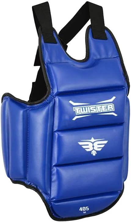 محافظ سینه دو طرفه توییستر کاراته، تکواندو، مناسب برای کاراته، تکواندو، بوکس، موای تای (قرمز/آبی) محافظ سینه دو طرفه توییستر کاراته، تکواندو، مناسب برای کاراته، تکواندو، بوکس، موای تای (قرمز/آبی)