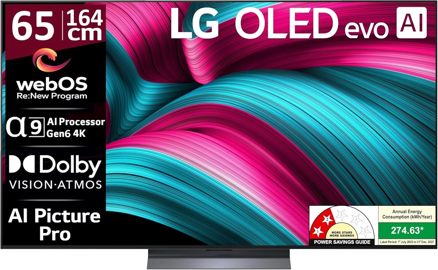 تلویزیون هوشمند 65 اینچی LG OLED evo C5 Series 4K Ultra HD
