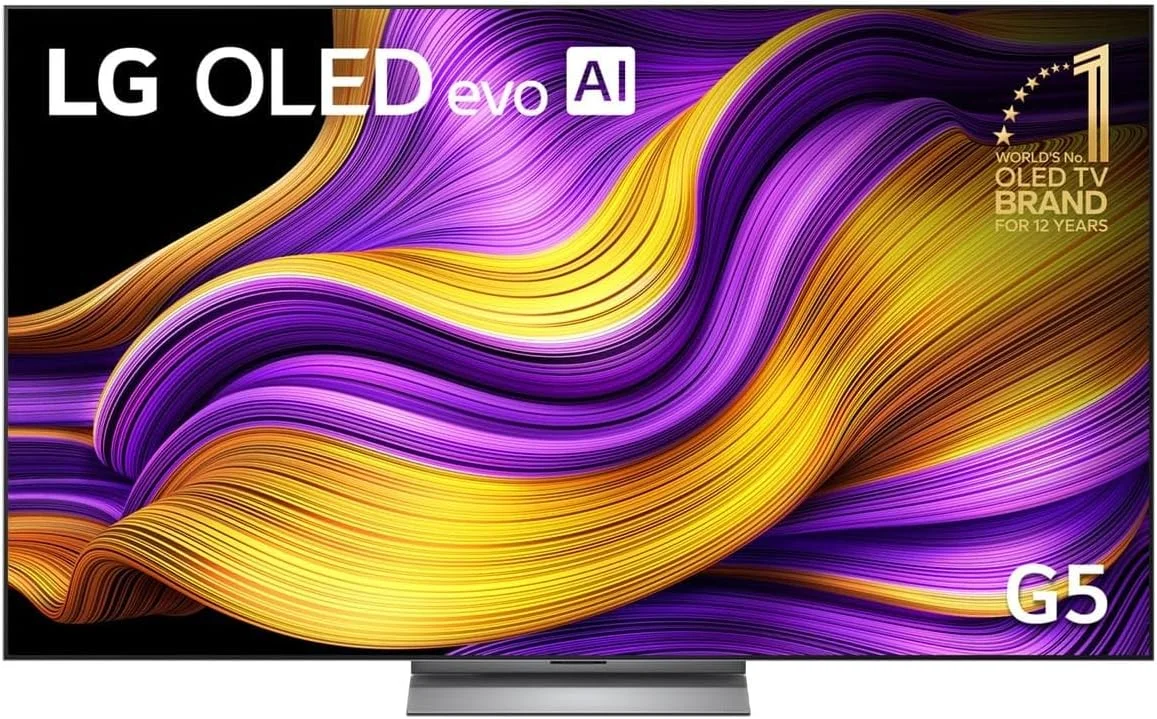 مجموعه تلویزیون 77 اینچ LG مدل OLED77G56 + ساندبار LG مدل S75TR برای تلویزیون با Dolby Atmos 5.1.1 کانال S75TR مشکی، تلویزیون هوشمند 4K با هوش مصنوعی OLED evo، سایز 77 اینچ