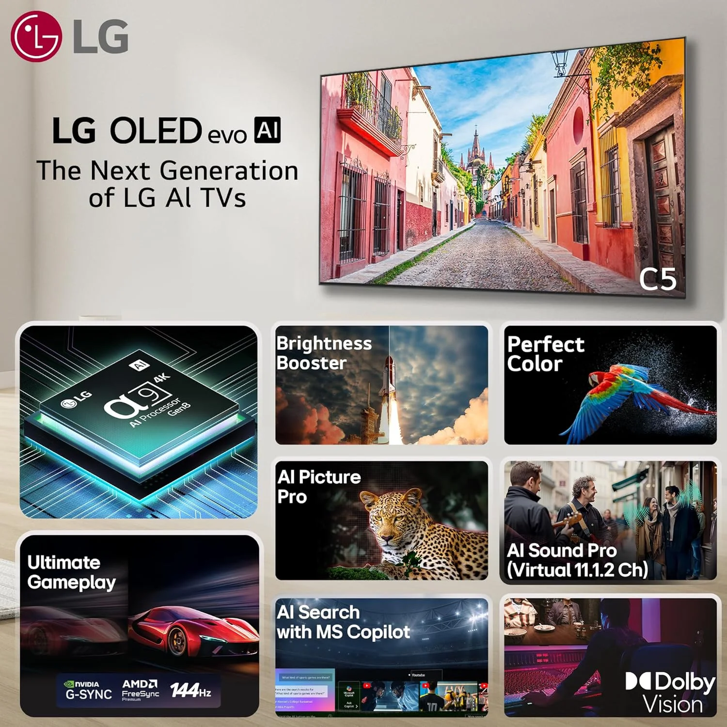 تلویزیون هوشمند 65 اینچی LG OLED evo C5 Series 4K Ultra HD