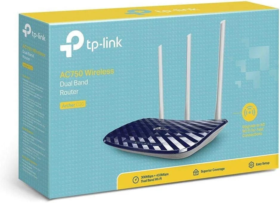 روتر بی‌سیم دو بانده TP-Link AC750 مدل Archer C20