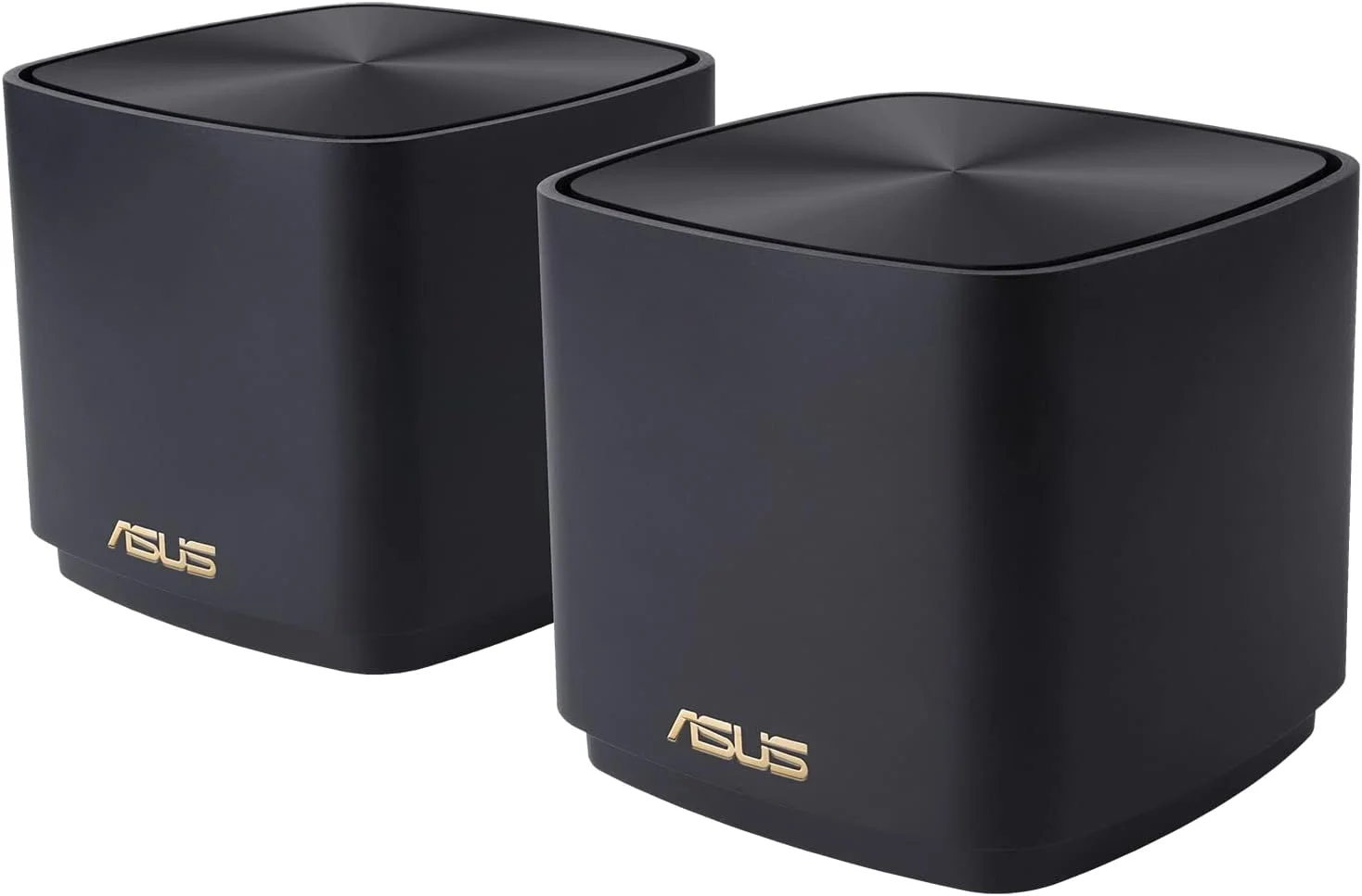 سیستم وای فای مش ASUS ZenWiFi AX Mini (AX1800 XD4 2PK) - پوشش کامل خانه تا 4800 فوت مربع و 5+ اتاق، AiMesh - مشکی