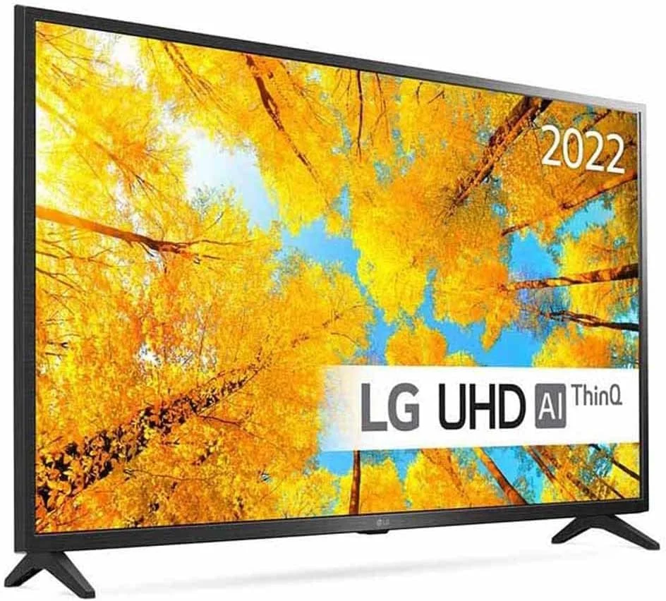 تلویزیون ال جی UHD 4K سایز 43 اینچ سری UQ75006، طراحی سینما اسکرین 4K Active HDR WebOS Smart AI ThinQ