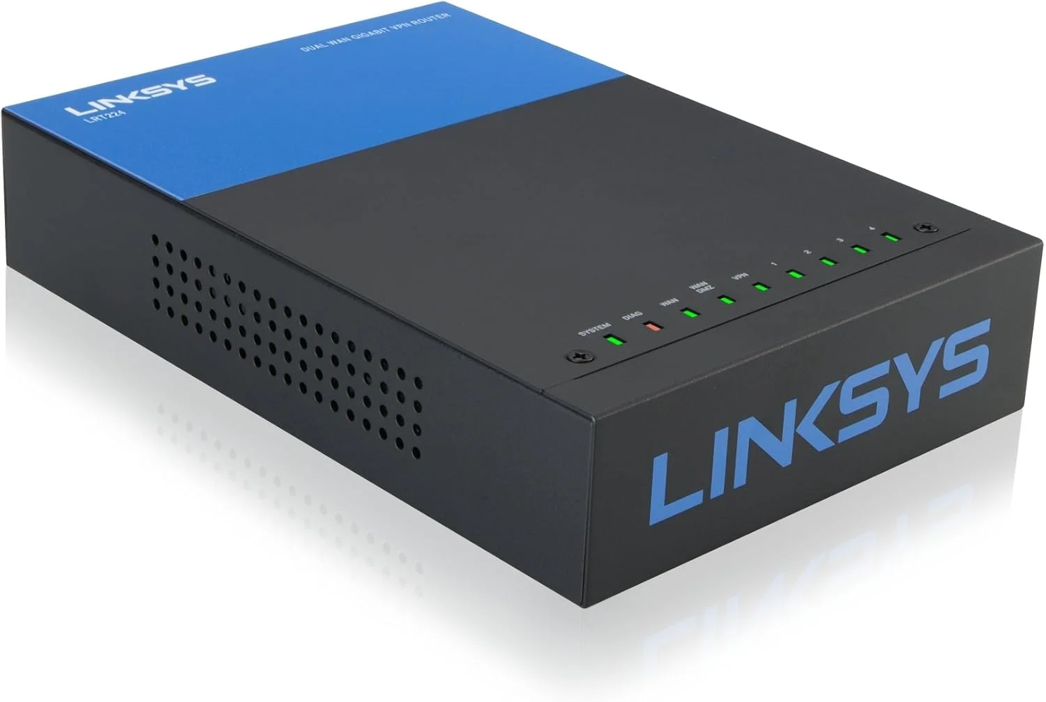 روتر VPN دوگانه WAN گیگابیتی سیمی لینکسیس LRT224 مناسب کسب و کار روتر VPN دوگانه WAN گیگابیتی سیمی لینکسیس LRT224 مناسب کسب و کار