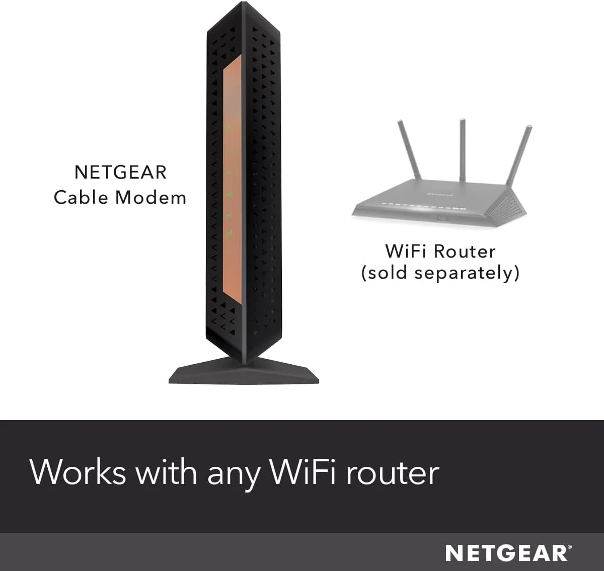 مودم کابلی پرسرعت NETGEAR Nighthawk Multi-Gig DOCSIS 3.1 (CM1100)