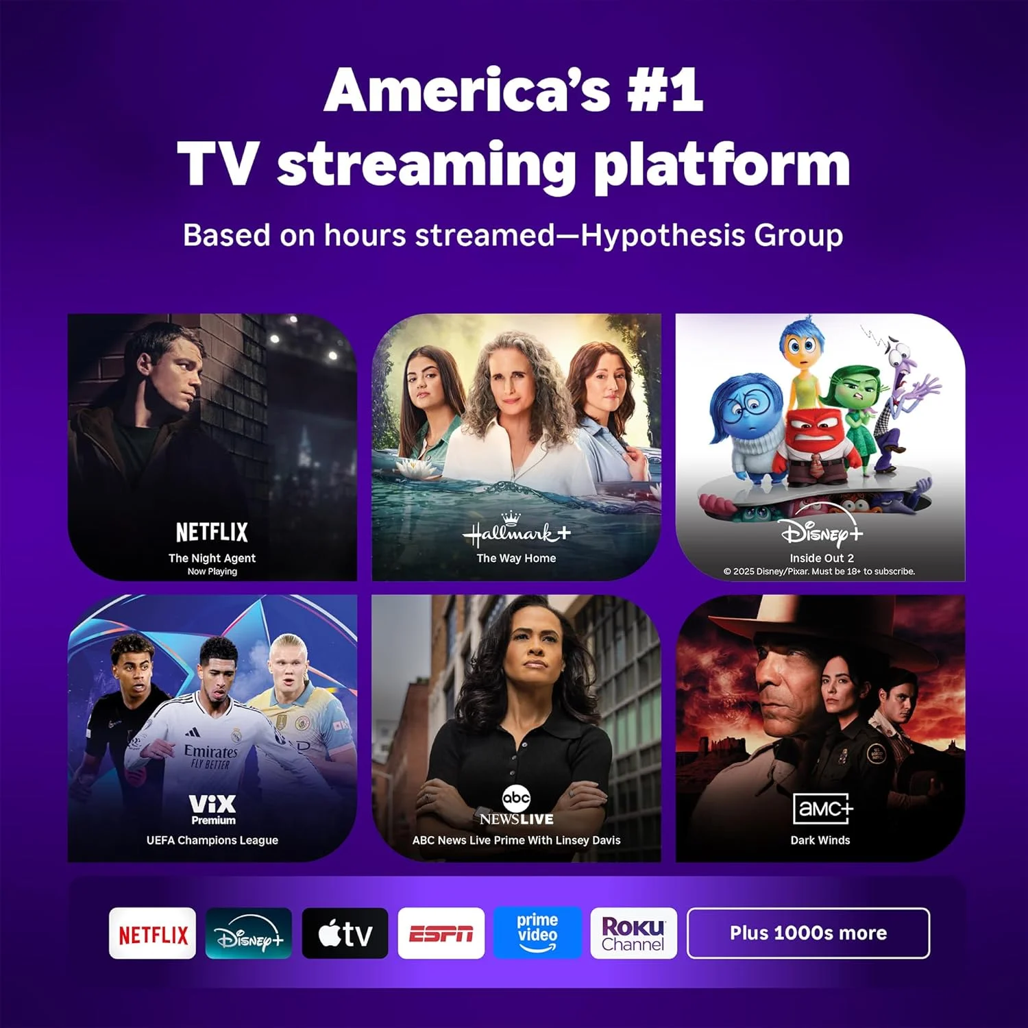 تلویزیون هوشمند روکو 2025 – سری پلاس 55 اینچی، تلویزیون مینی ال ای دی – RokuTV با ریموت کنترل صوتی پیشرفته – تلویزیون 4K QLED صفحه تخت با Dolby Vision و Wi-Fi برای استریم اخبار زنده محلی و ورزشی