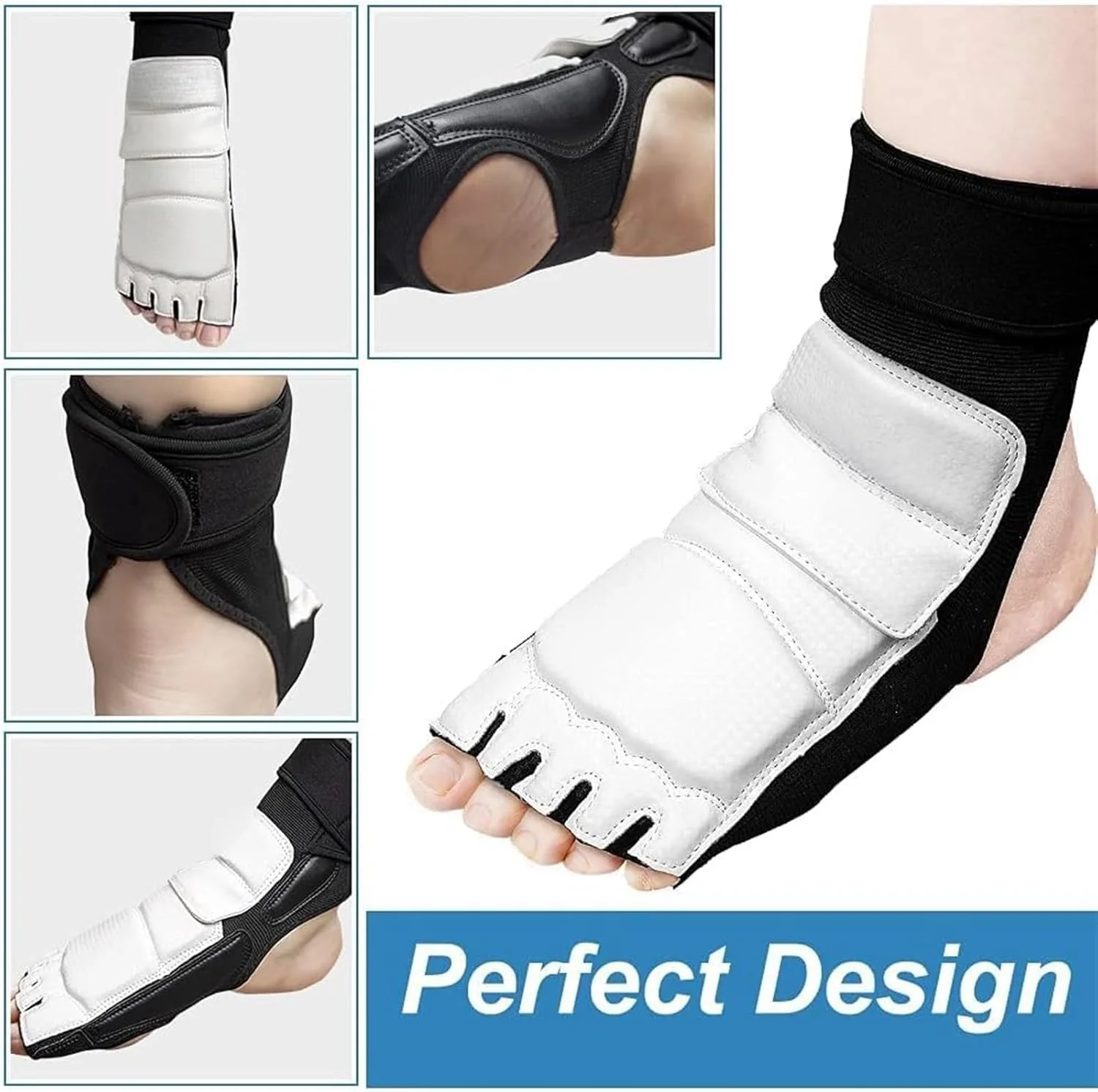 محافظ پای تکواندو و هنرهای رزمی برای تمرینات کاراته، بوکس و کیک بوکسینگ (سایز L) برند وایت شاپ