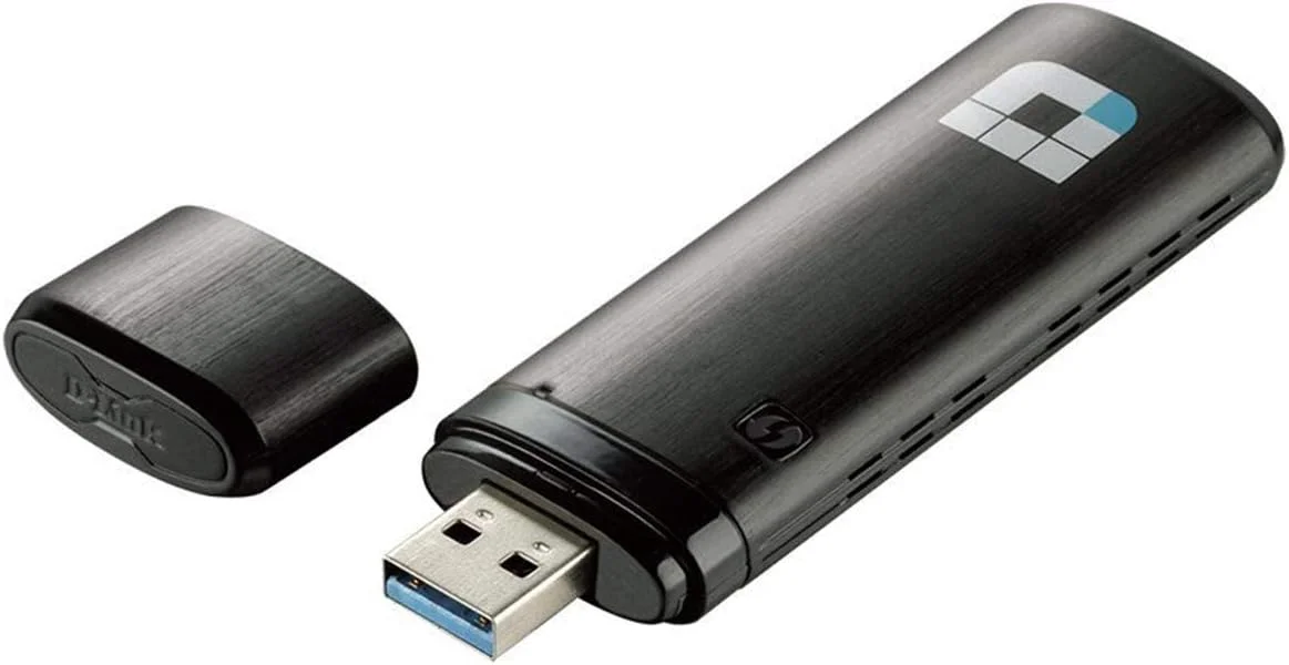 آداپتور USB بی سیم دو بانده D-Link DWA-182 AC1200 (مشکی)