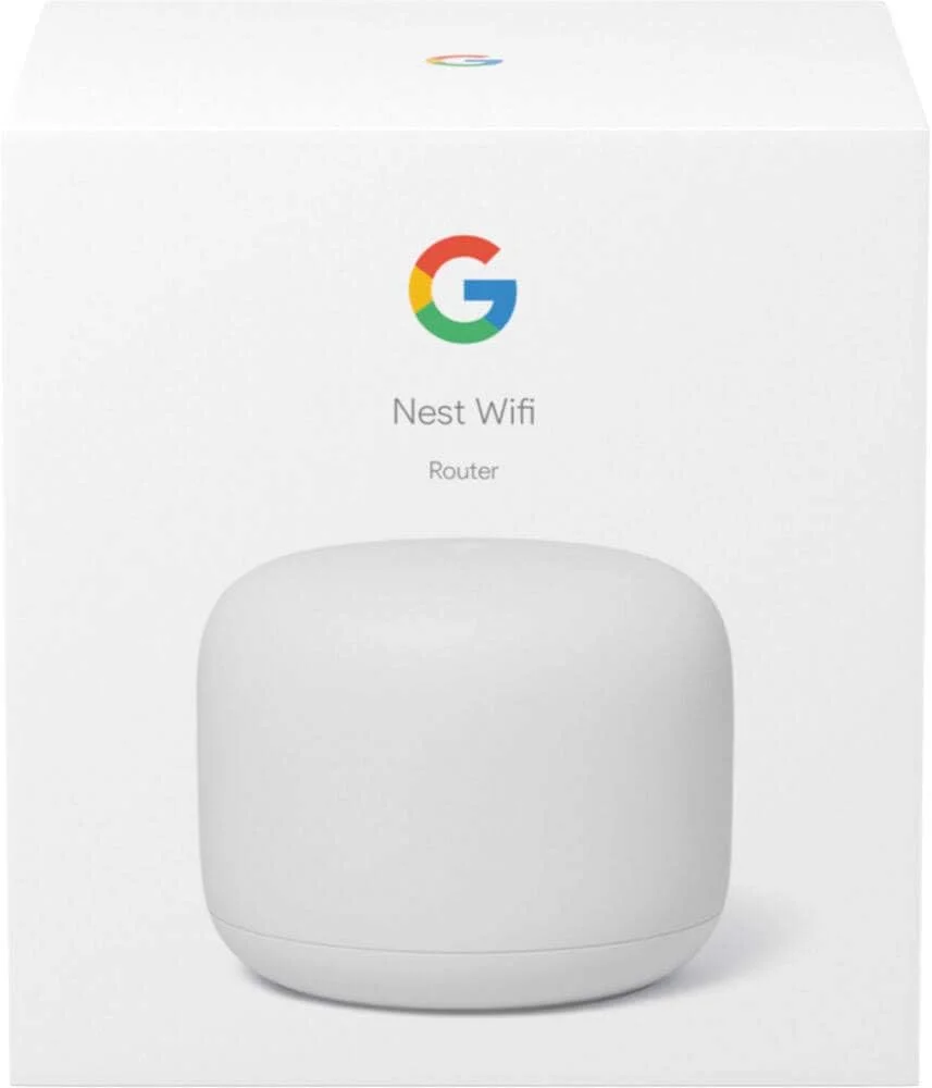 روتر گوگل Nest WiFi مدل GA00595-US - سیستم مش وای-فای 4x4 AC2200 با پوشش 204 متر مربع روتر گوگل Nest WiFi مدل GA00595-US - سیستم مش وای-فای 4x4 AC2200 با پوشش 204 متر مربع