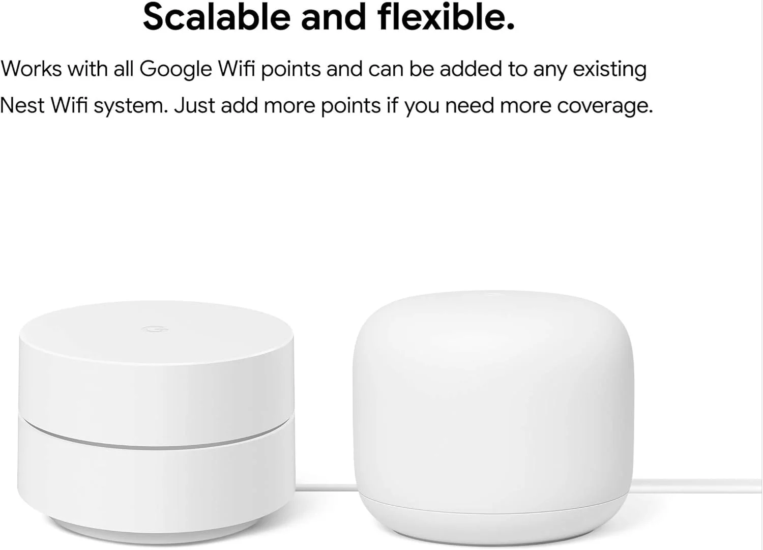 گوگل وای فای - AC1200 - سیستم وای فای مش - روتر وای فای - پوشش 3000 فوت مربع - بسته 2 عددی