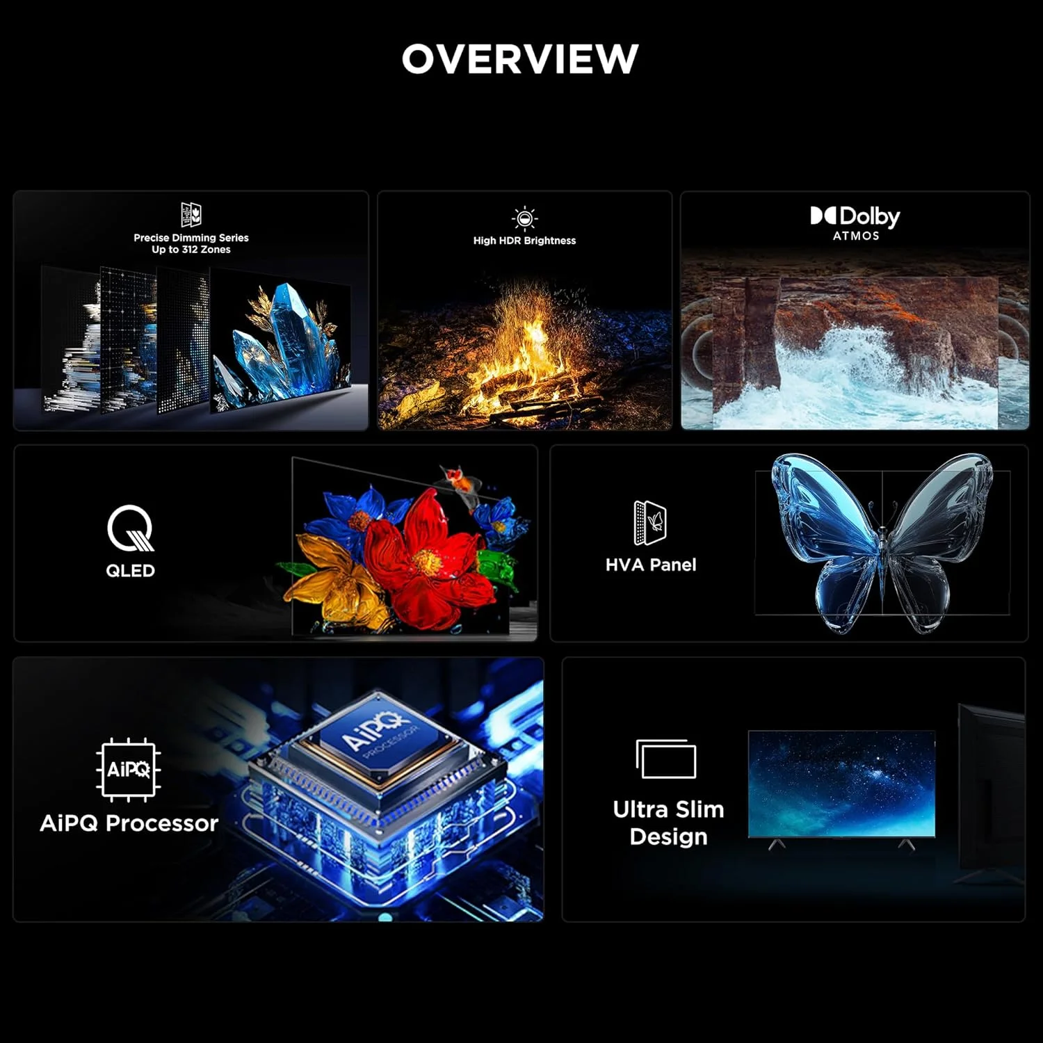 تلویزیون هوشمند تی سی ال مدل 75Q6C سایز 75 اینچ 4K QD-Mini LED با کریستال کوانتومی رنگارنگ HDR 10+ مناسب بازی، Google TV، نرخ نوسازی 144 هرتز، سیستم صوتی ONKYO 2.1 Hi-Fi، Dolby Atmos، حالت هوش مصنوعی، Game Master (مدل 2025) تلویزیون هوشمند تی سی ال مدل 75Q6C سایز 75 اینچ 4K QD-Mini LED با کریستال کوانتومی رنگارنگ HDR 10+ مناسب بازی، Google TV، نرخ نوسازی 144 هرتز، سیستم صوتی ONKYO 2.1 Hi-Fi، Dolby Atmos، حالت هوش مصنوعی، Game Master (مدل 2025)