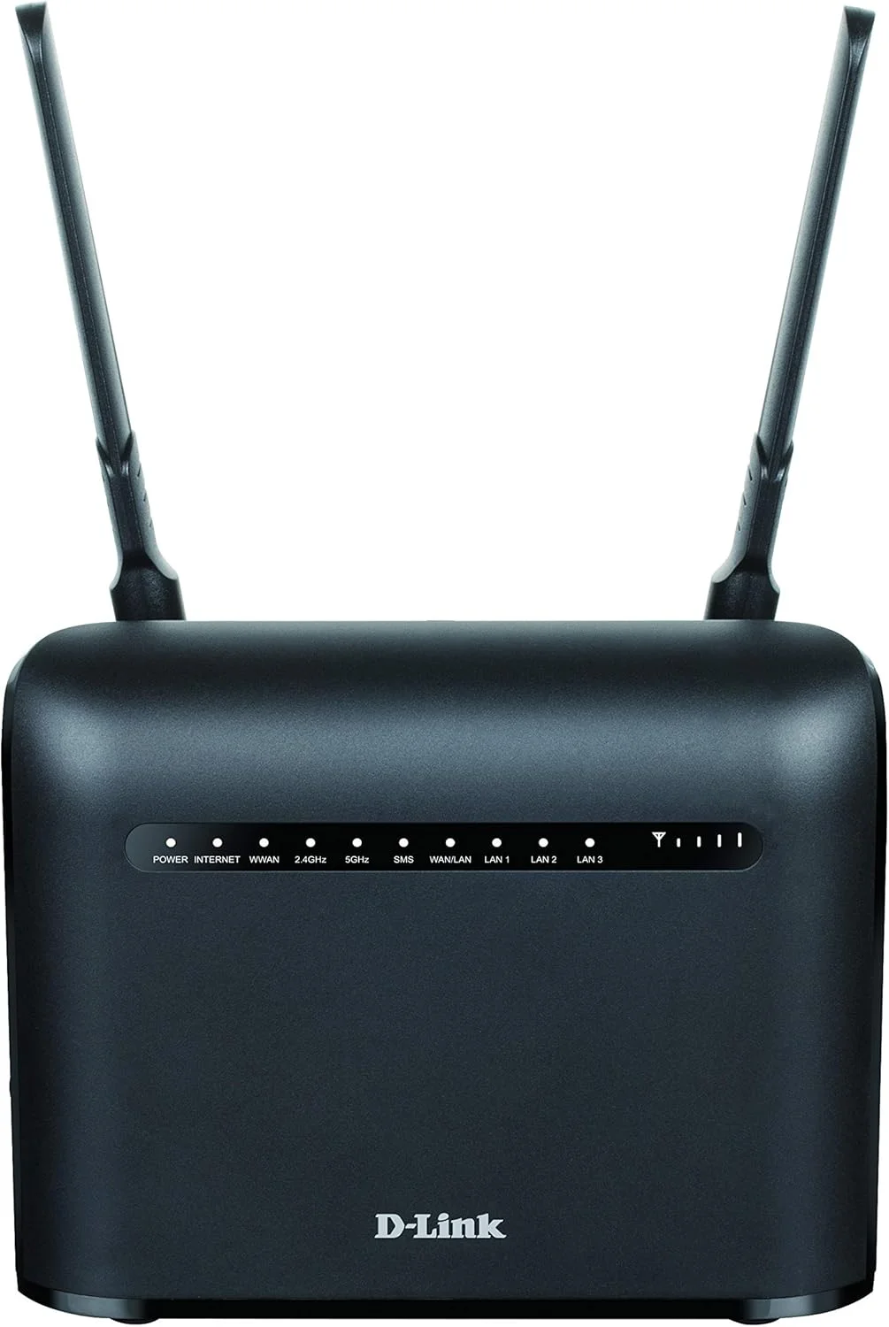 روتر وای فای AC1200 دی-لینک LTE Cat4 مدل DWR953V2 با استاندارد 802.11ac با سرعت 866300 مگابیت بر ثانیه، دارای پورت های اترنت LAN (RJ45) با سرعت 10/100/1000 مگابیت بر ثانیه، 3 عدد، پشتیبانی از Mesh: خیر، پشتیبانی از MU-MIMO: خیر، نوع آنتن: 2 عدد خارجی