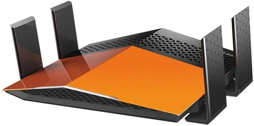 روتر بی سیم AC1900 دو بانده D-Link (11a/b/g/n/ac)، دارای 4 پورت گیگابیتی، 4 آنتن خارجی با بهره بالا، سوئیچ حالت روتر/اکستندر، دوشاخه قابل تعویض UK/EU