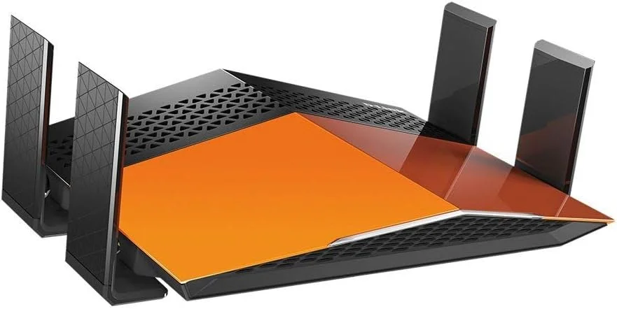 روتر بی سیم AC1900 دو بانده D-Link (11a/b/g/n/ac)، دارای 4 پورت گیگابیتی، 4 آنتن خارجی با بهره بالا، سوئیچ حالت روتر/اکستندر، دوشاخه قابل تعویض UK/EU