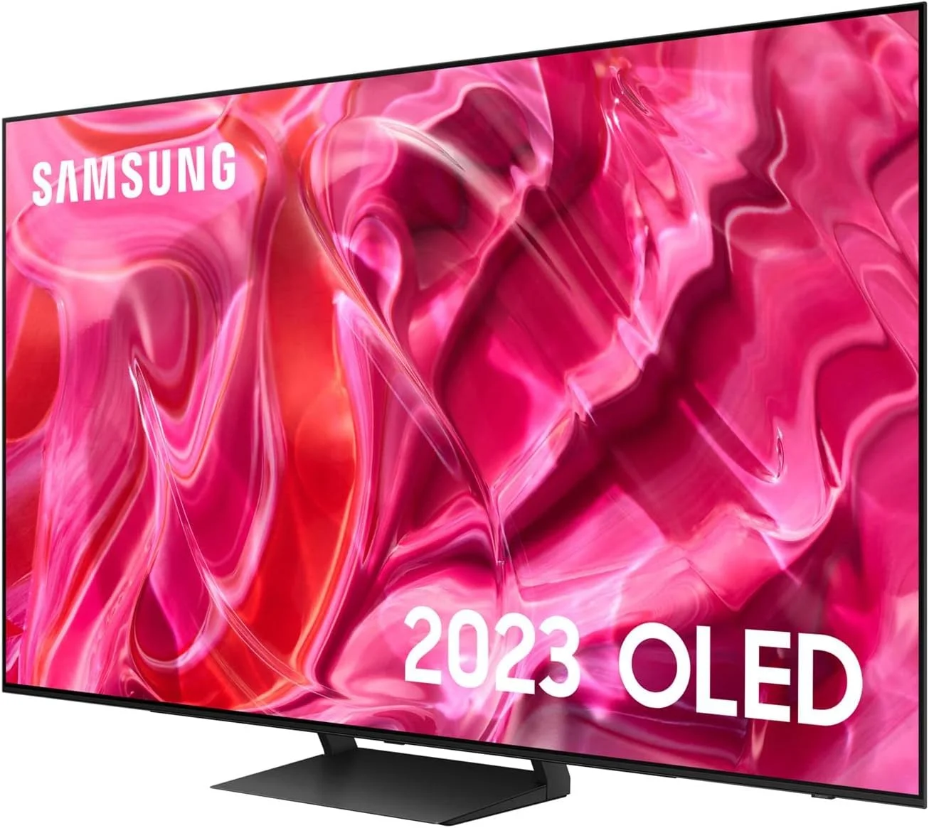 تلویزیون هوشمند 55 اینچی سامسونگ مدل S90C 4K OLED HDR (سال 2023) با فناوری Quantum Dot Colour، صفحه نمایش ضد انعکاس، صدای فراگیر Dolby Atmos، نرم افزار گیمینگ 144 هرتز و طراحی Laserslim با Alexa
