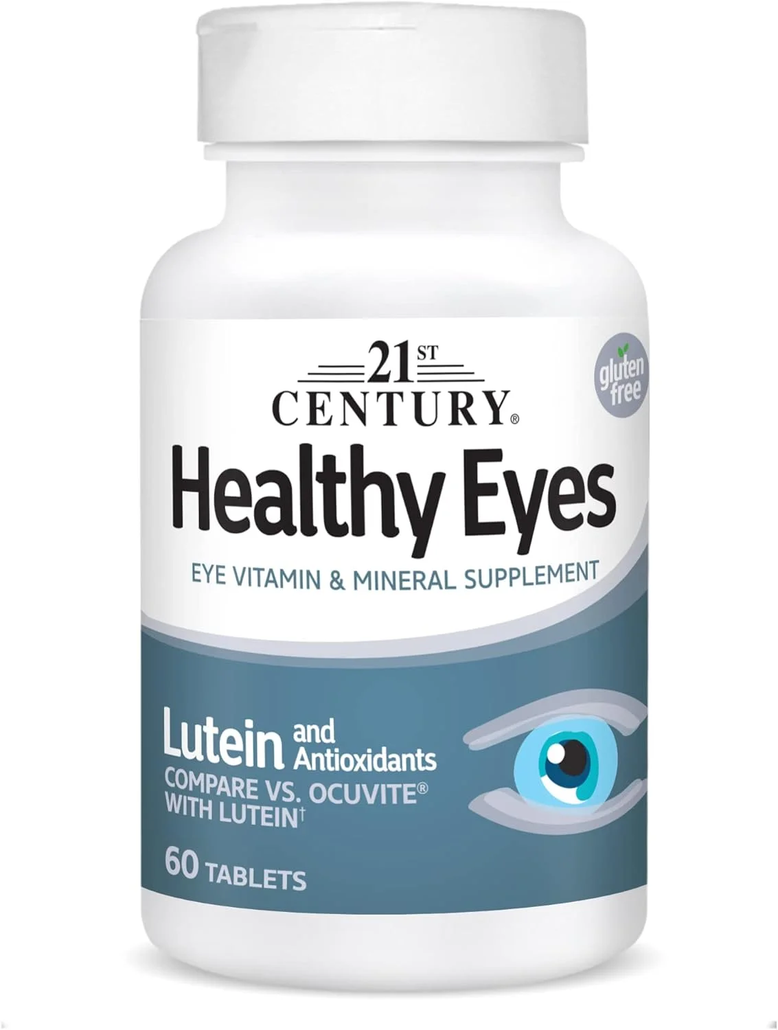 قرص تقویت بینایی لوتئین 21st Century Healthy Eyes - 60 عدد