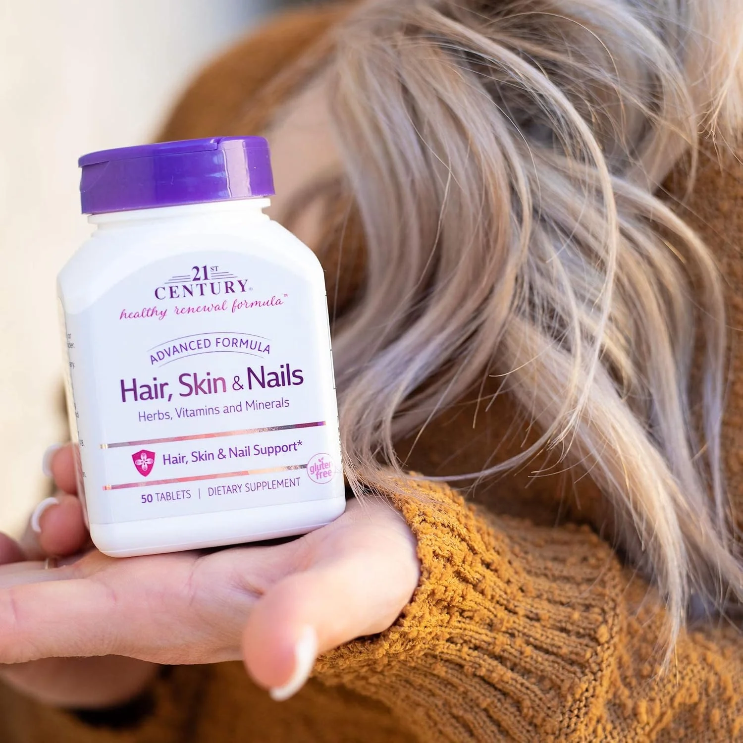 کپسول های مو، پوست و ناخن 21st Century - بسته 50 عددی