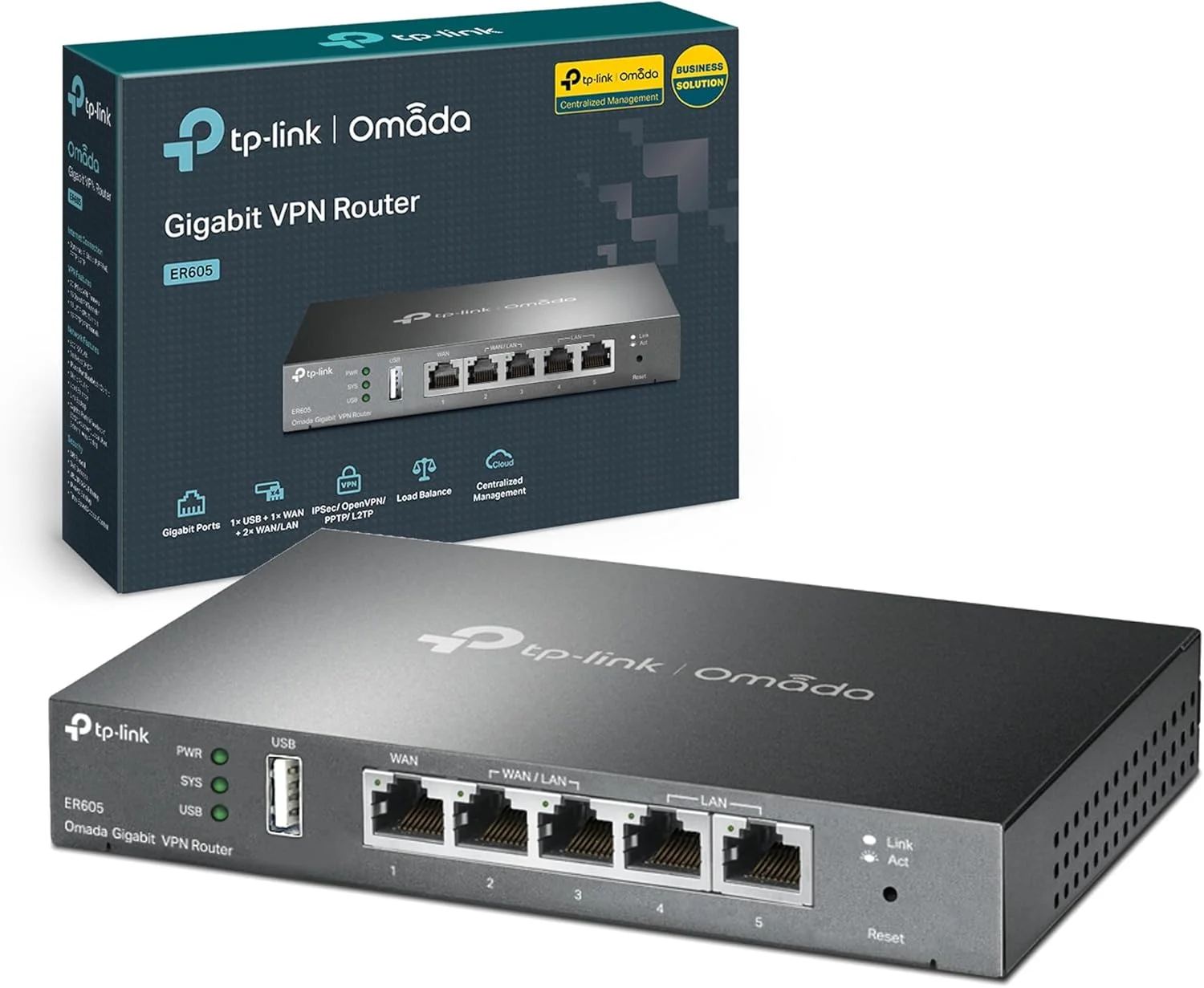 روتر کابلی تی پی-لینک TL-R605 اترنت 10 گیگابیتی اترنت 100 گیگابیتی مشکی