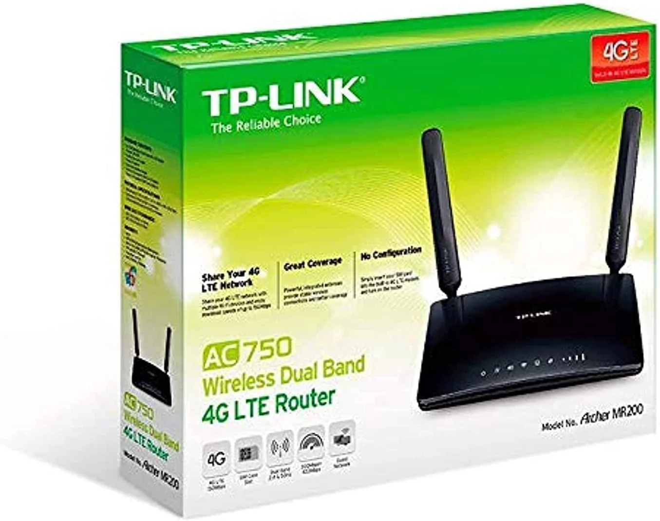 روتر 4G LTE بی سیم دو بانده TP-Link Archer Mr200 Ac750