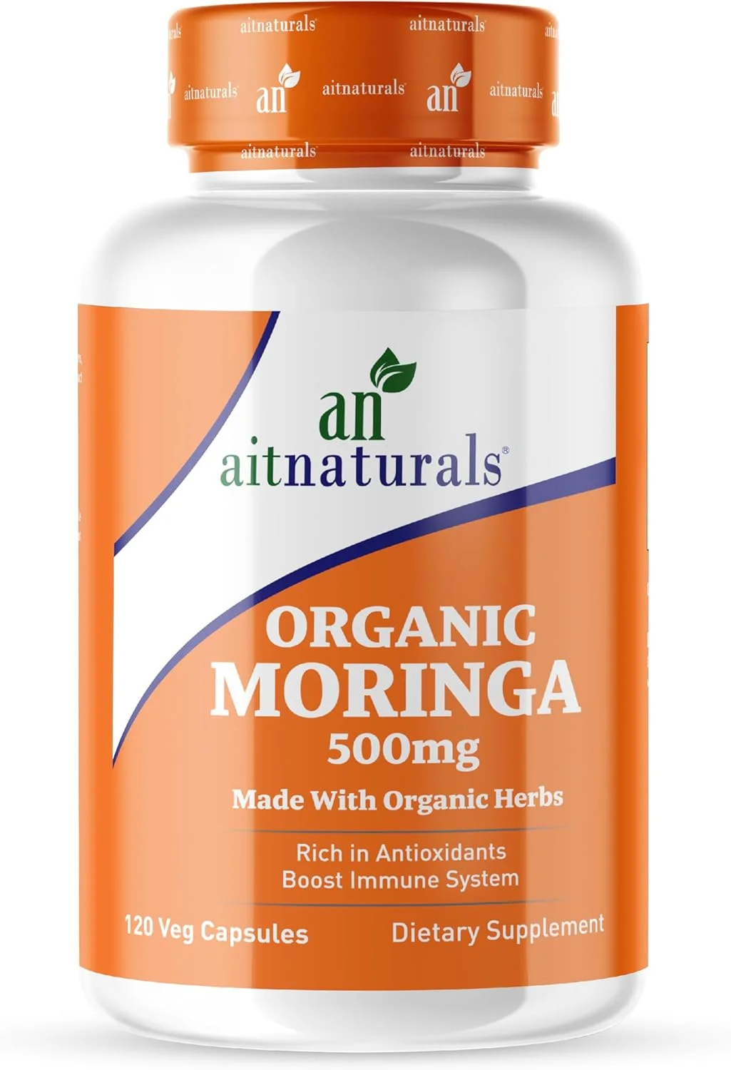 مورینگا ارگانیک Aitnaturals - 500 میلی گرم (120 کپسول)، فرمول غنی آنتی اکسیدانی، تقویت ایمنی و هضم، بهبود خواب، سلامت چشم، پوست و مو، تحرک | غیر GMO مورینگا ارگانیک Aitnaturals - 500 میلی گرم (120 کپسول)، فرمول غنی آنتی اکسیدانی، تقویت ایمنی و هضم، بهبود خواب، سلامت چشم، پوست و مو، تحرک | غیر GMO