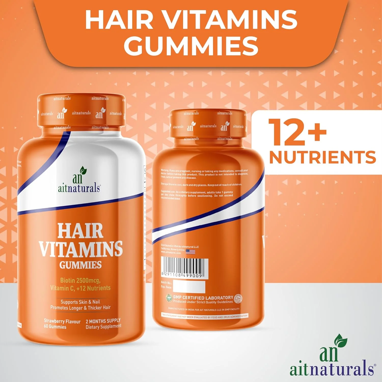 آیت نچرالز ویتامین مو 60 پاستیلی (توت فرنگی) حاوی ویتامین C، بیوتین و اسید فولیک، پشتیبانی از سلامت مو، ناخن و پوست، محافظت از فولیکول های مو و کاهش شکستگی | مولتی ویتامین برای رشد مو آیت نچرالز ویتامین مو 60 پاستیلی (توت فرنگی) حاوی ویتامین C، بیوتین و اسید فولیک، پشتیبانی از سلامت مو، ناخن و پوست، محافظت از فولیکول های مو و کاهش شکستگی | مولتی ویتامین برای رشد مو