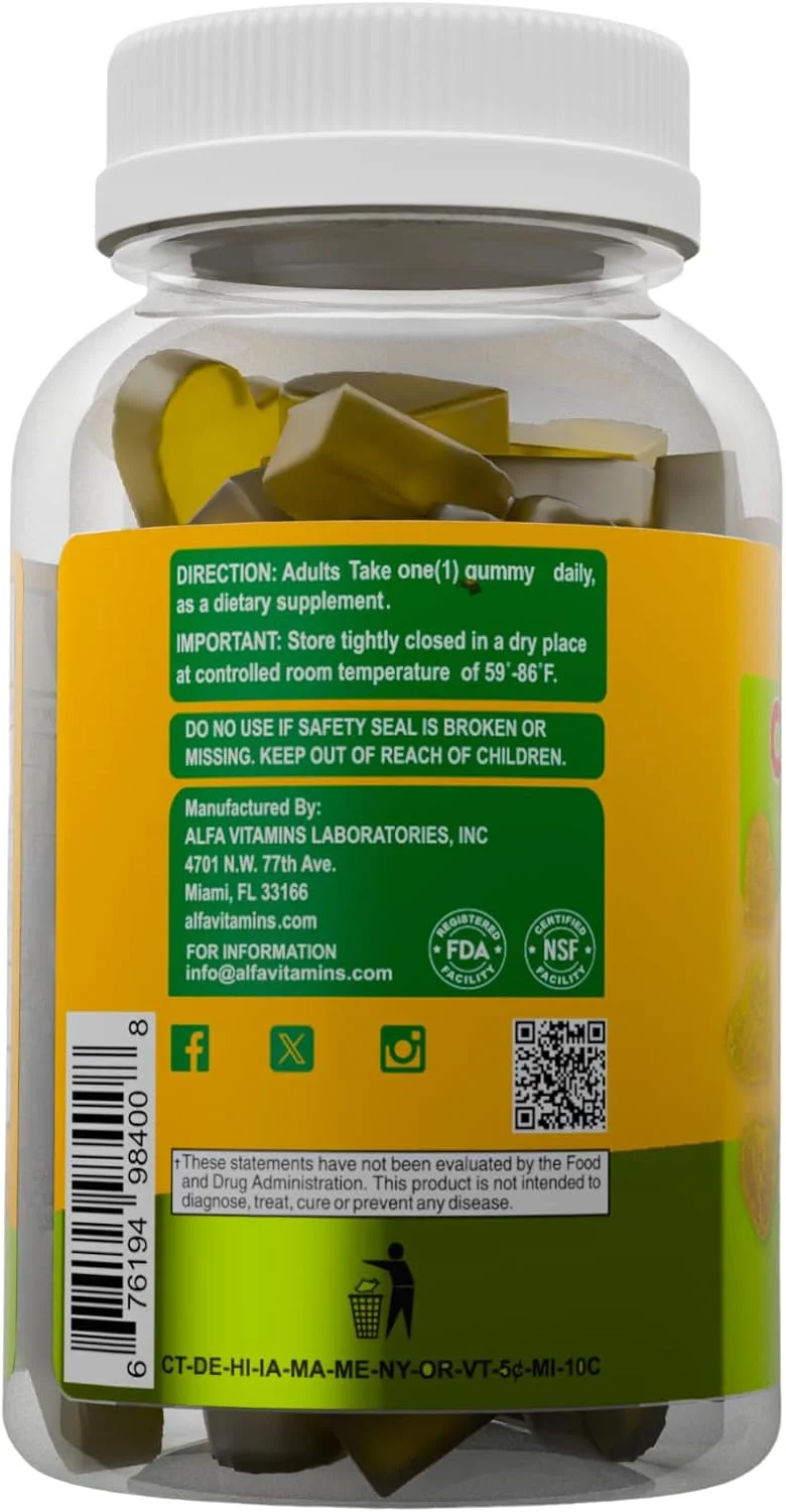 پاستیل های کلاژن ALFA VITAMINS با ویتامین A برای سلامت پوست، مکمل رشد مو و ناخن برای مردان و زنان، غیر تراریخته، بدون ژلاتین - 60 عدد پاستیل های کلاژن ALFA VITAMINS با ویتامین A برای سلامت پوست، مکمل رشد مو و ناخن برای مردان و زنان، غیر تراریخته، بدون ژلاتین - 60 عدد