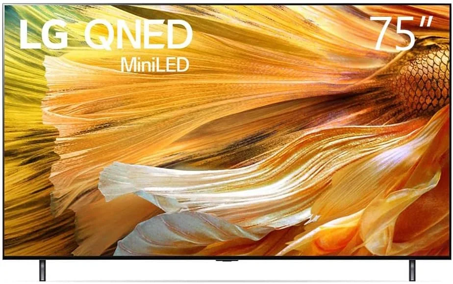 تلویزیون 75 اینچ ال جی سری QNED90 با طراحی سینما اسکرین، کیفیت تصویر 4K Cinema HDR، سیستم عامل هوشمند WebOS ThinQ AI Mini LED - مدل 75QNED90VPA (مدل 2021)
