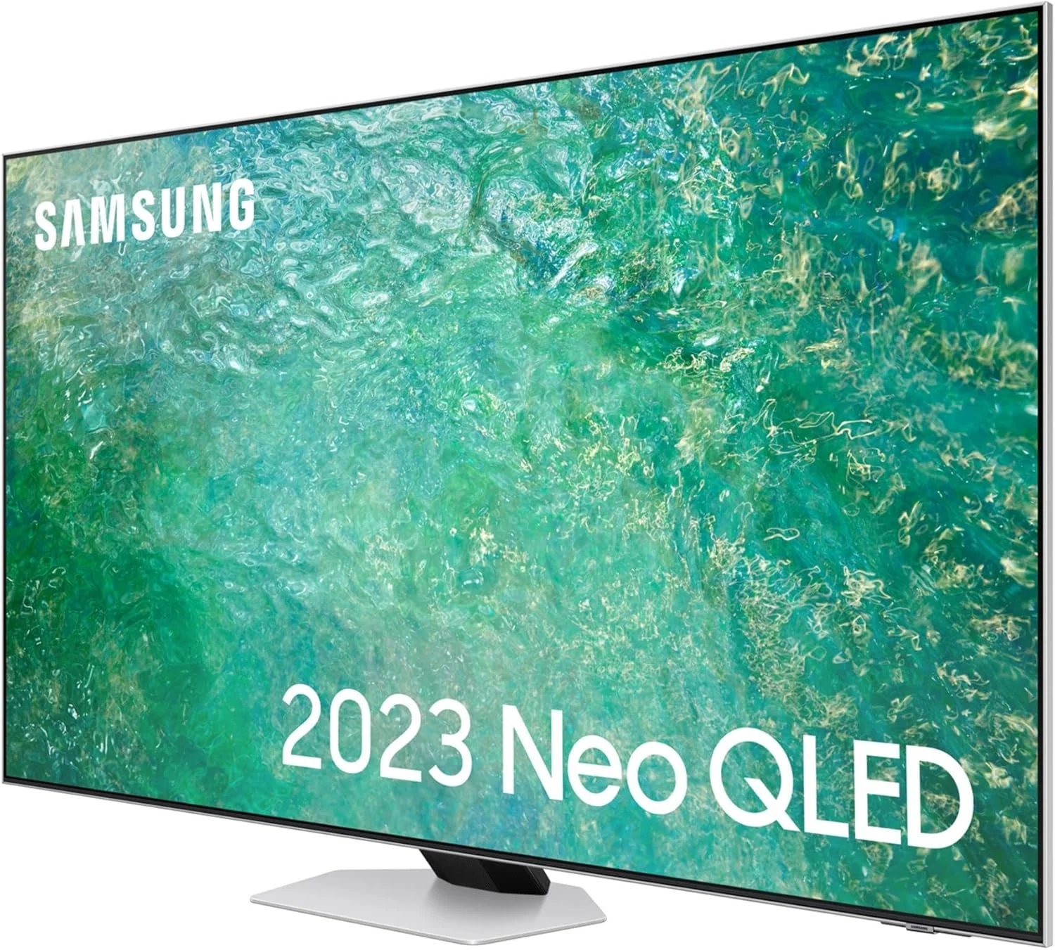 تلویزیون هوشمند 55 اینچ سامسونگ QN85C 4K Neo QLED HDR (مدل 2023) - فناوری Quantum Matrix با حجم رنگ 100٪ و الکسا داخلی، ردیابی اشیا Dolby Atmos، مرکز بازی، زاویه دید گسترده، Multi View
