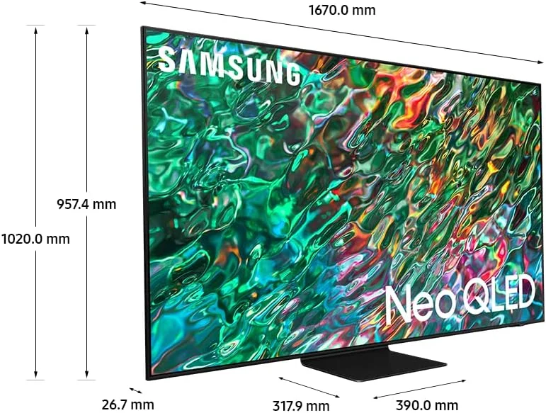 تلویزیون 75 اینچ سامسونگ Neo QLED 4K Quantum HDR Mini LED - مدل QA75QN90BAUXZN (مدل 2022) (بازسازی شده)