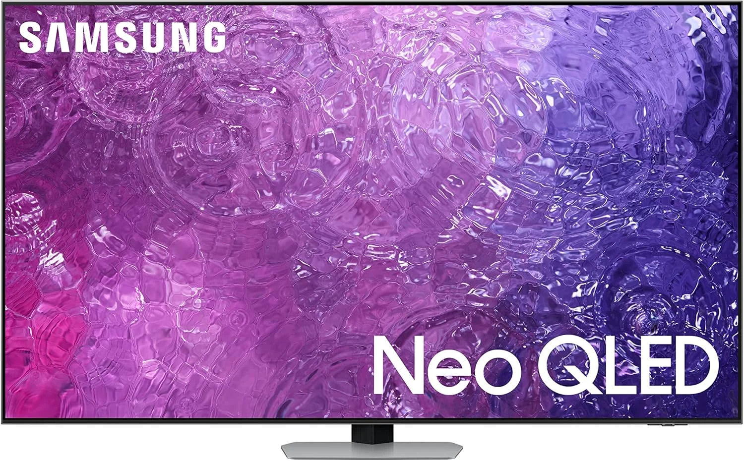 تلویزیون 55 اینچ سامسونگ Neo QLED 4K پردازنده کوانتومی عصبی 4K ضد انعکاس - مدل QE55QN90CATXXU - مدل 2023 (نسخه بین المللی) (بازسازی شده)