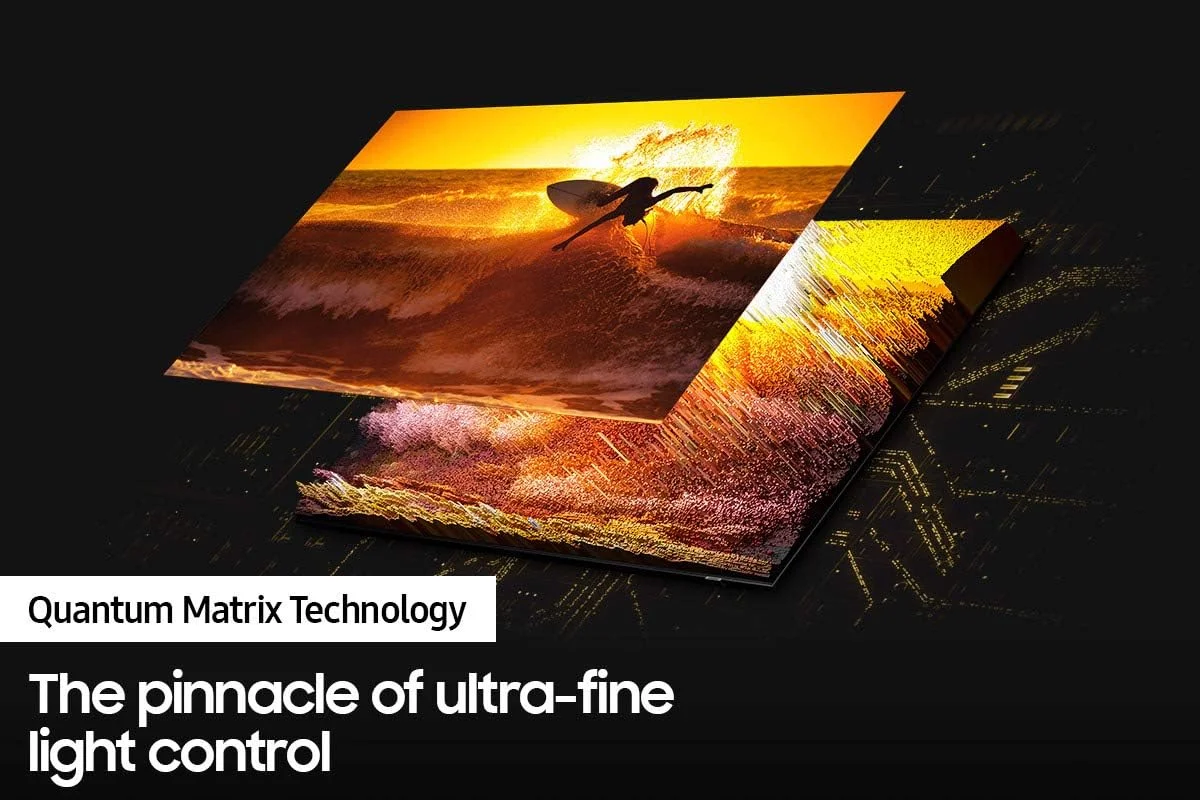 تلویزیون هوشمند 65 اینچی سامسونگ Neo QLED 4K QN95B سری Mini LED Quantum HDR 32x Dolby Atmos با صفحه نمایش ضد انعکاس نور مدل 2022 - 65QN95B - نسخه بین المللی (بازسازی شده)